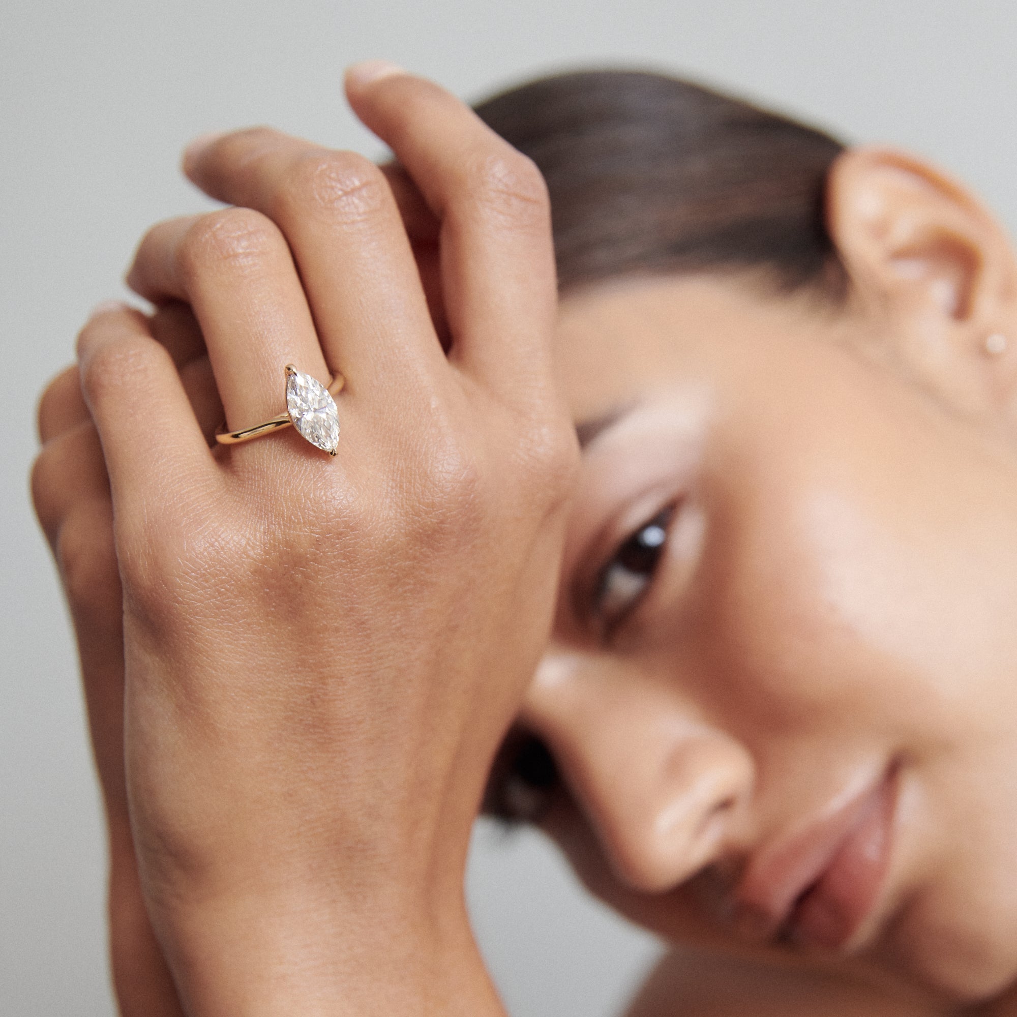 Mya | Marquise Solitaire Lab-Grown Diamond Engagement Ring