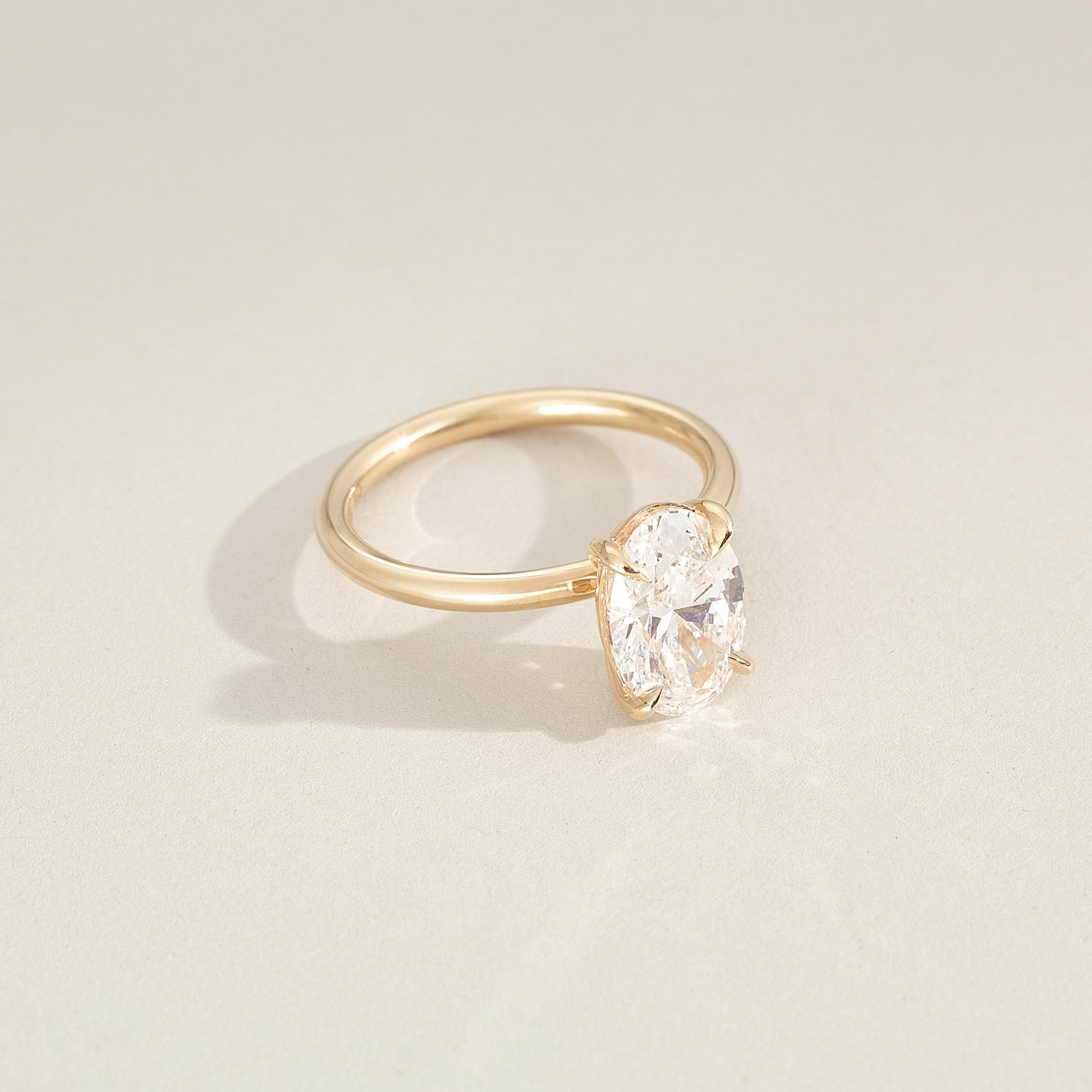 Clara | Oval Solitaire Lab-Grown Diamond Engagement Ring