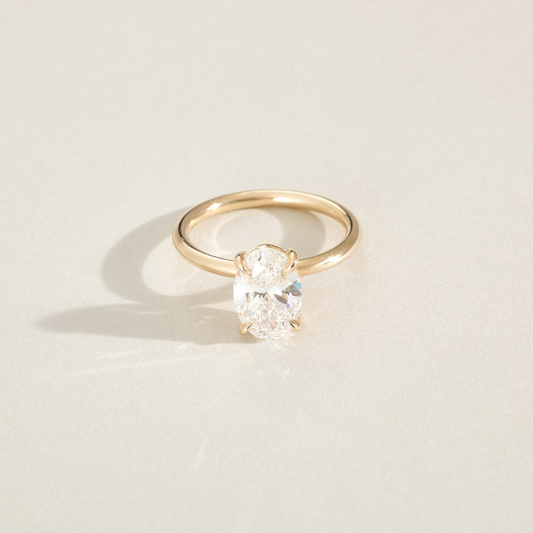 Clara | Oval Solitaire Lab-Grown Diamond Engagement Ring
