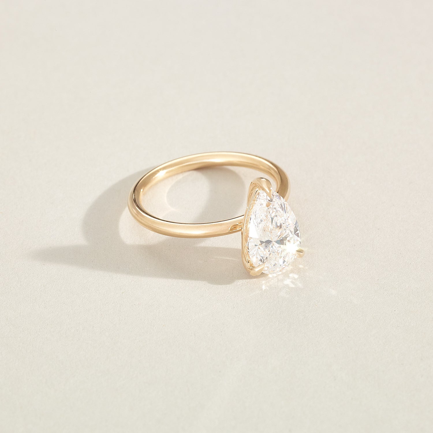 Lyla | Pear Solitaire Lab-Grown Diamond Engagement Ring