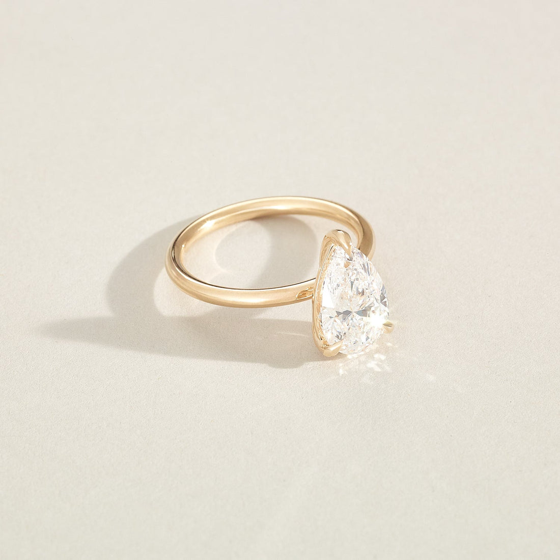 Lyla | Pear Solitaire Lab-Grown Diamond Engagement Ring