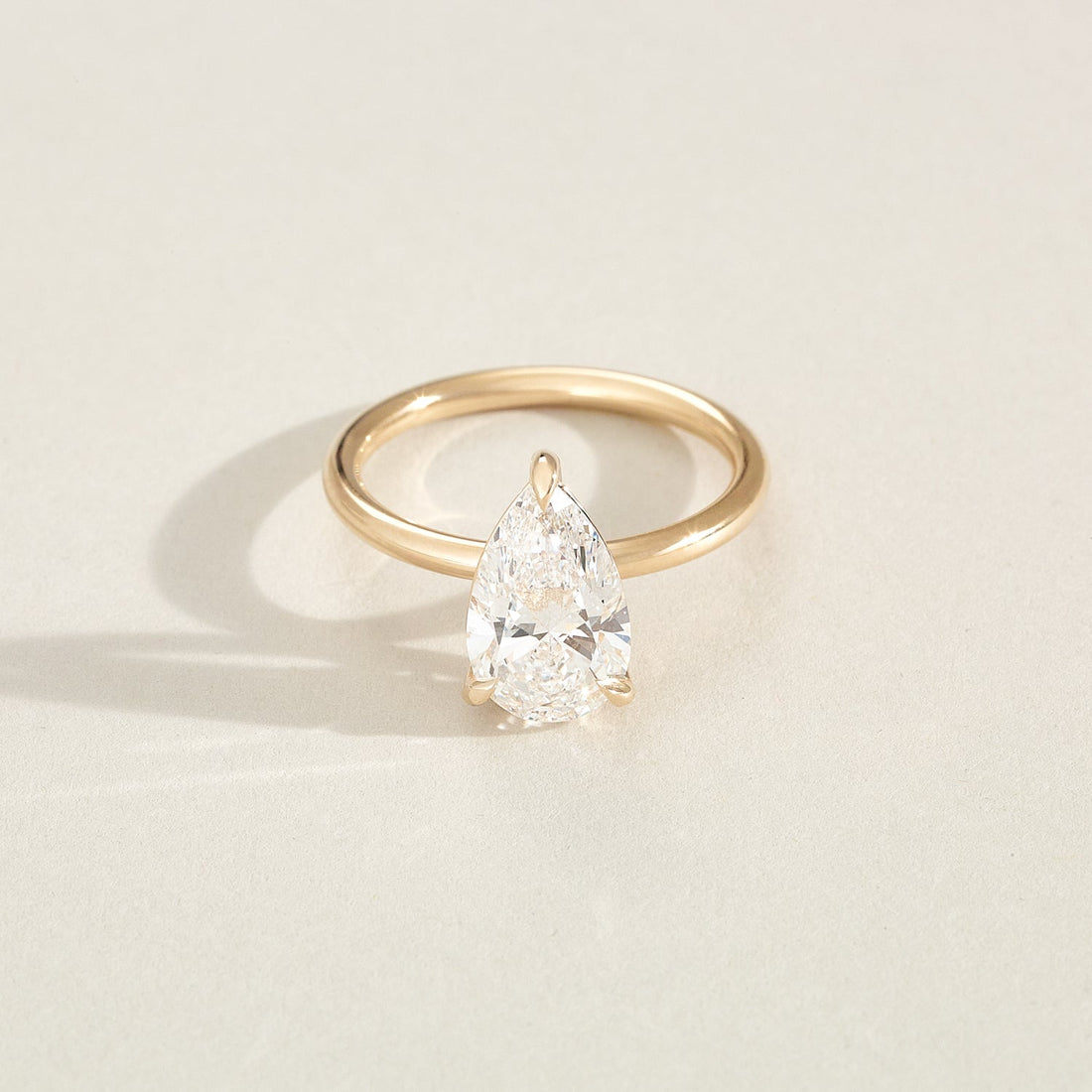 Lyla | Pear Solitaire Lab-Grown Diamond Engagement Ring