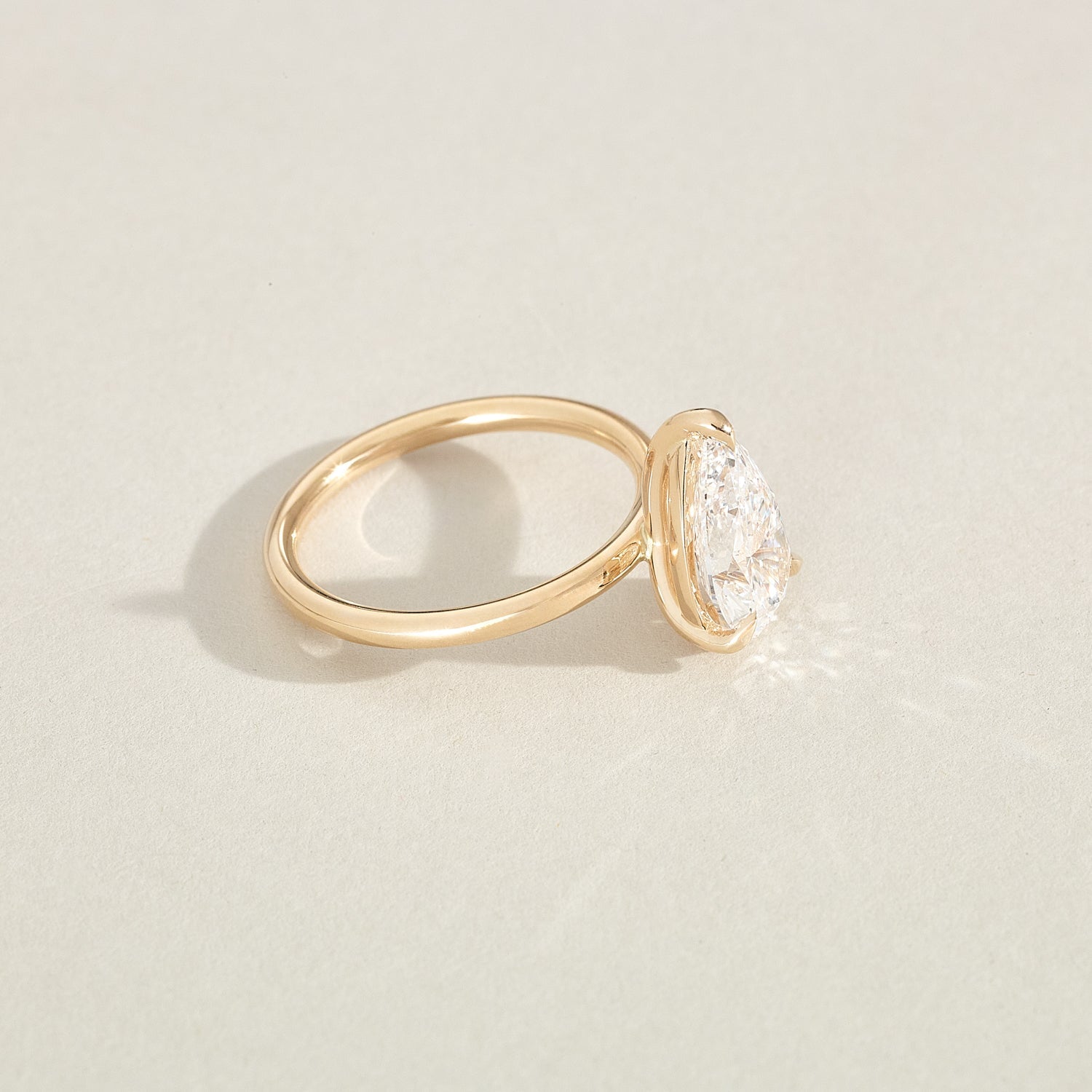 Lyla | Pear Solitaire Lab-Grown Diamond Engagement Ring