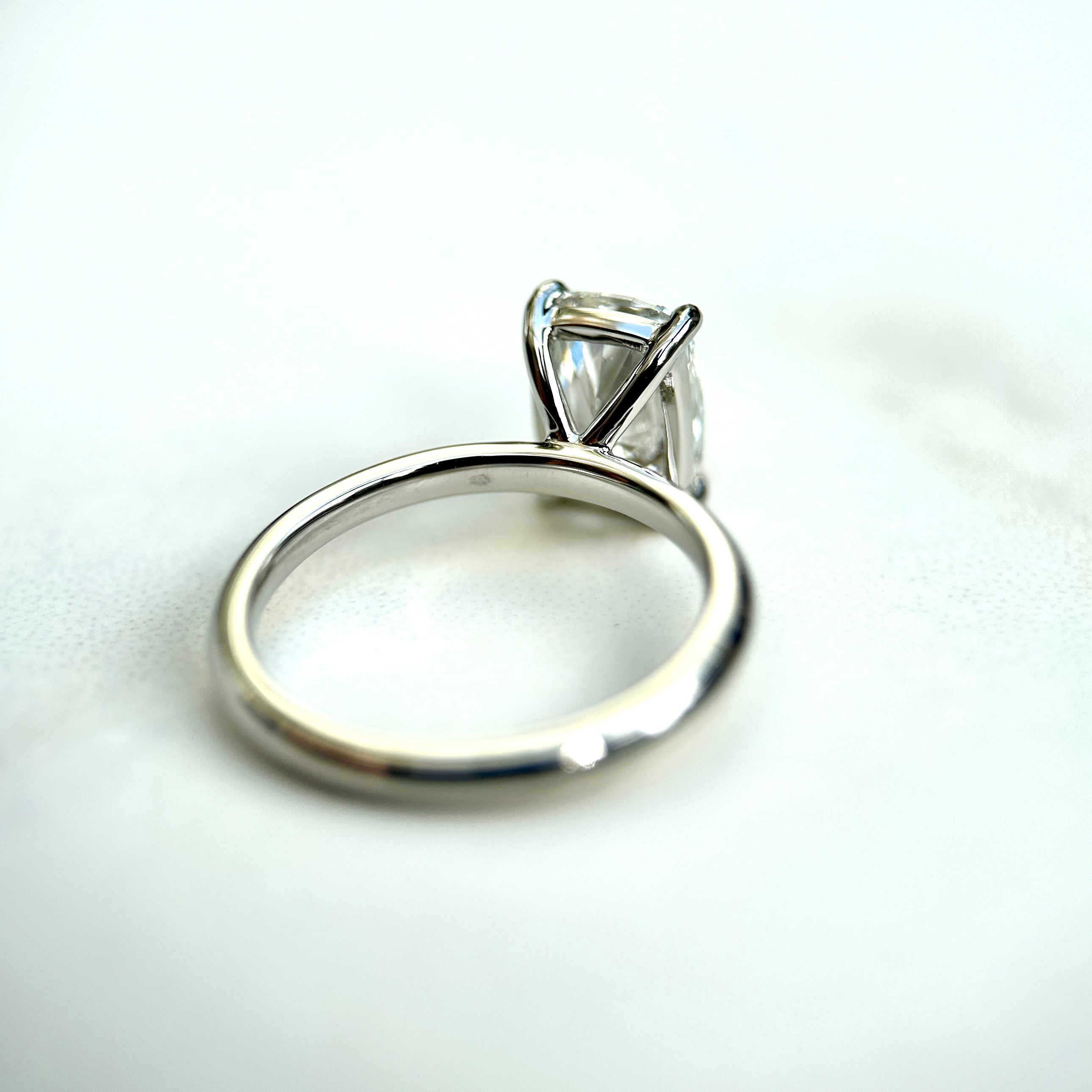 Classic Elongated Cushion Cut Solitaire - 2ct+ (9mm+, D/E & VVS)