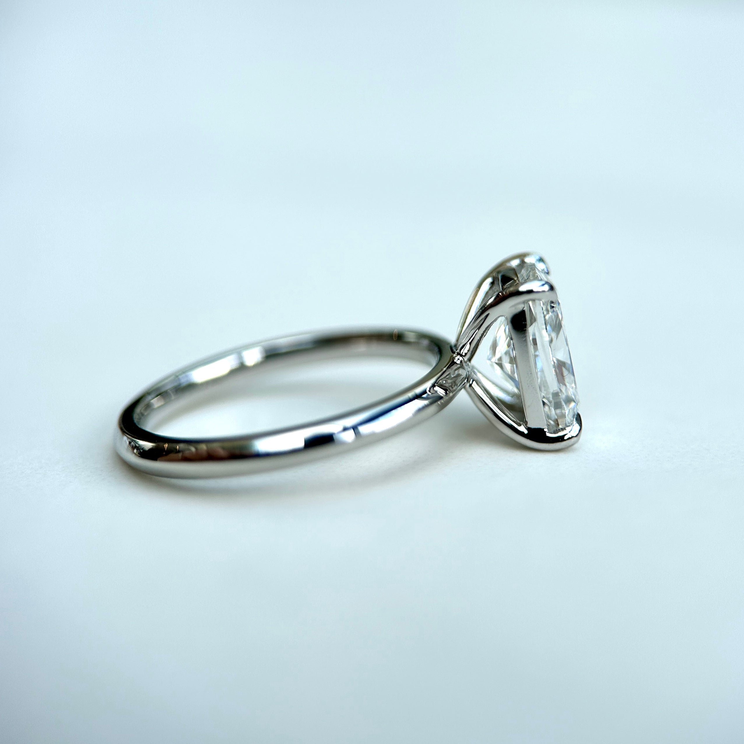 Classic Elongated Cushion Cut Solitaire - 2ct+ (9mm+, D/E & VVS)