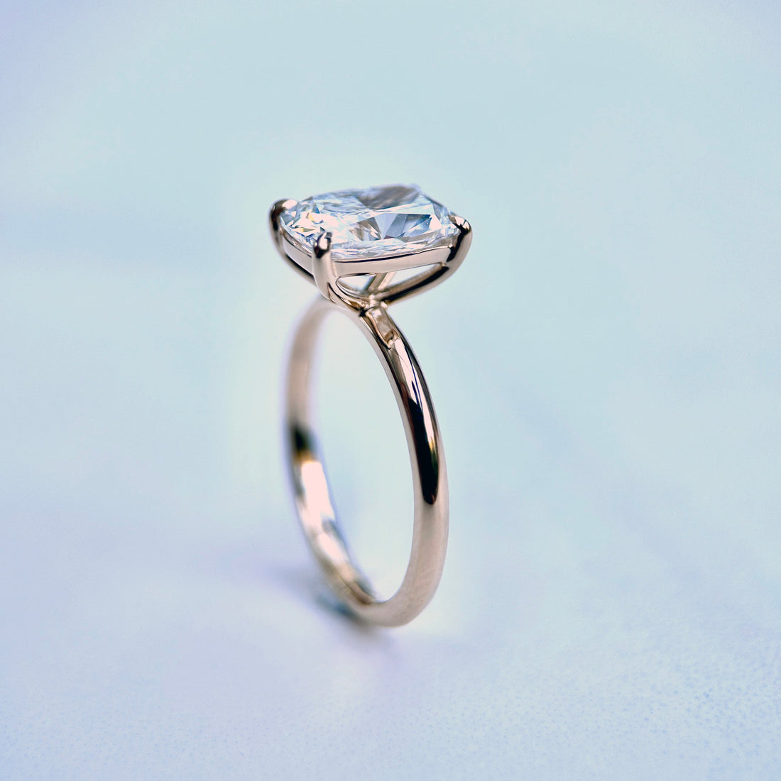 Classic Elongated Cushion Cut Solitaire - 2ct+ (9mm+, D/E & VVS)