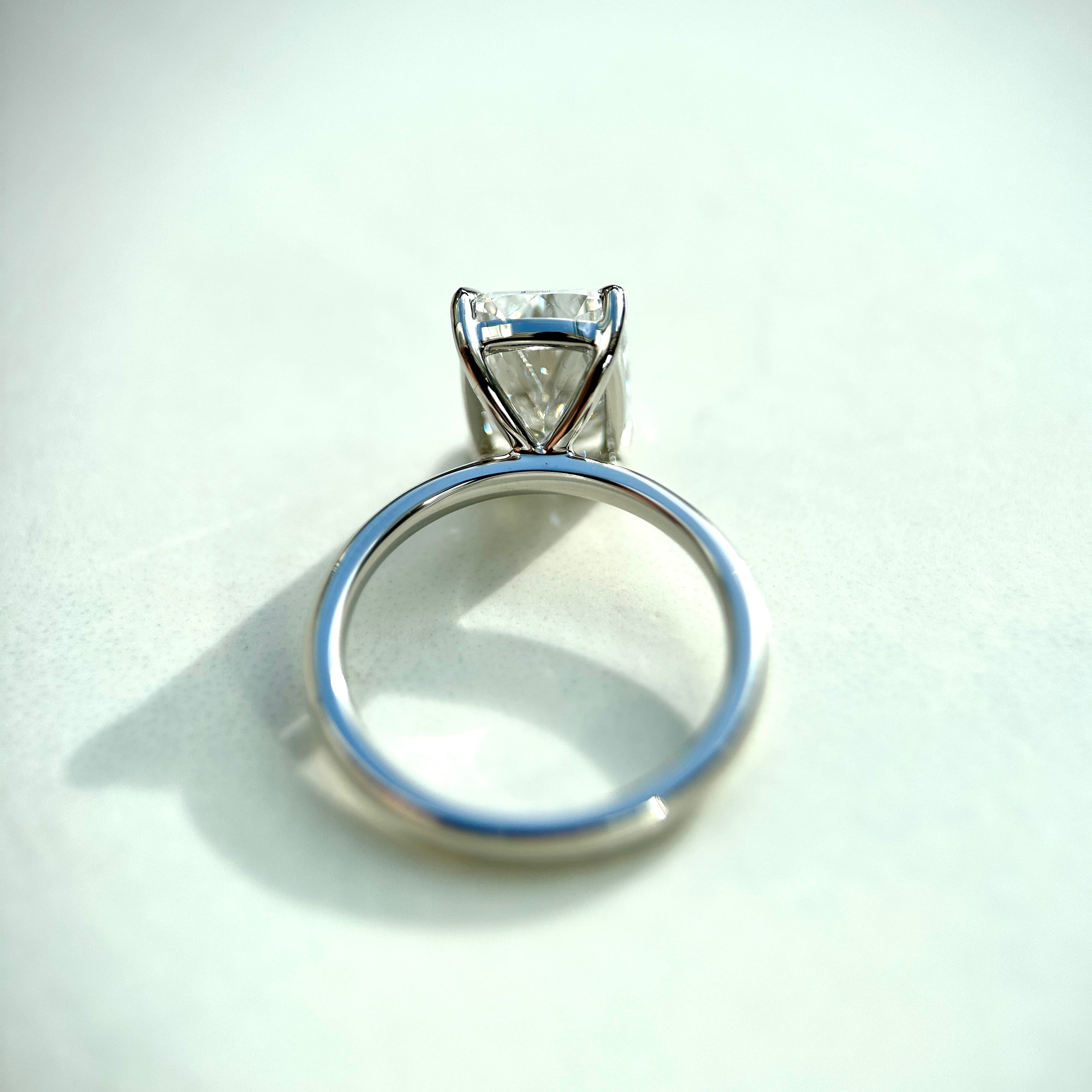 Classic Elongated Cushion Cut Solitaire - 3ct+ (10mm+, D/E & VVS)