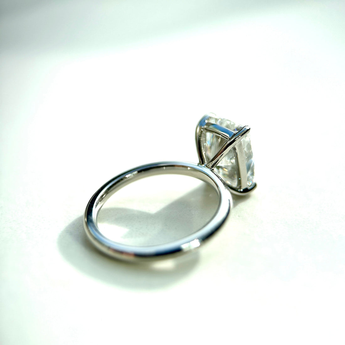 Classic Elongated Cushion Cut Solitaire - 3ct+ (10mm+, D/E & VVS)