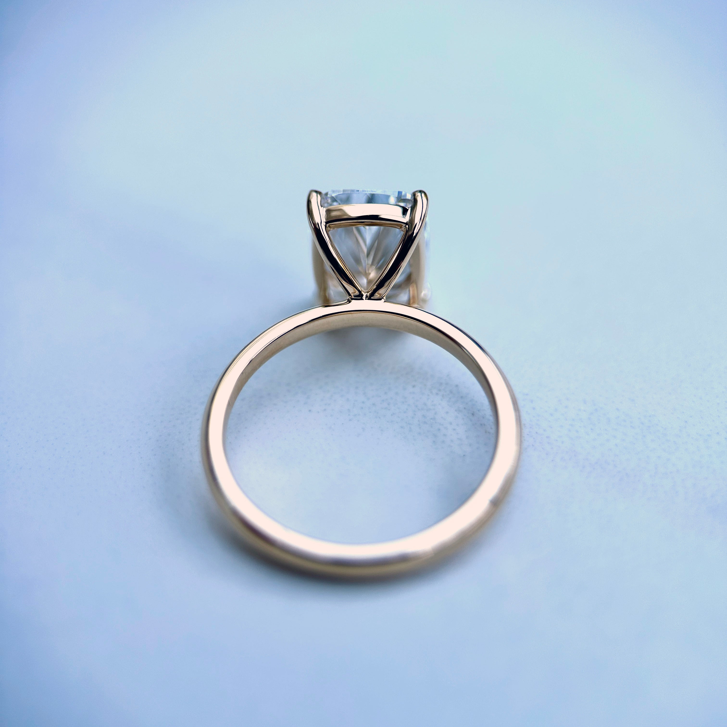 Classic Elongated Cushion Cut Solitaire - 3ct+ (10mm+, D/E & VVS)