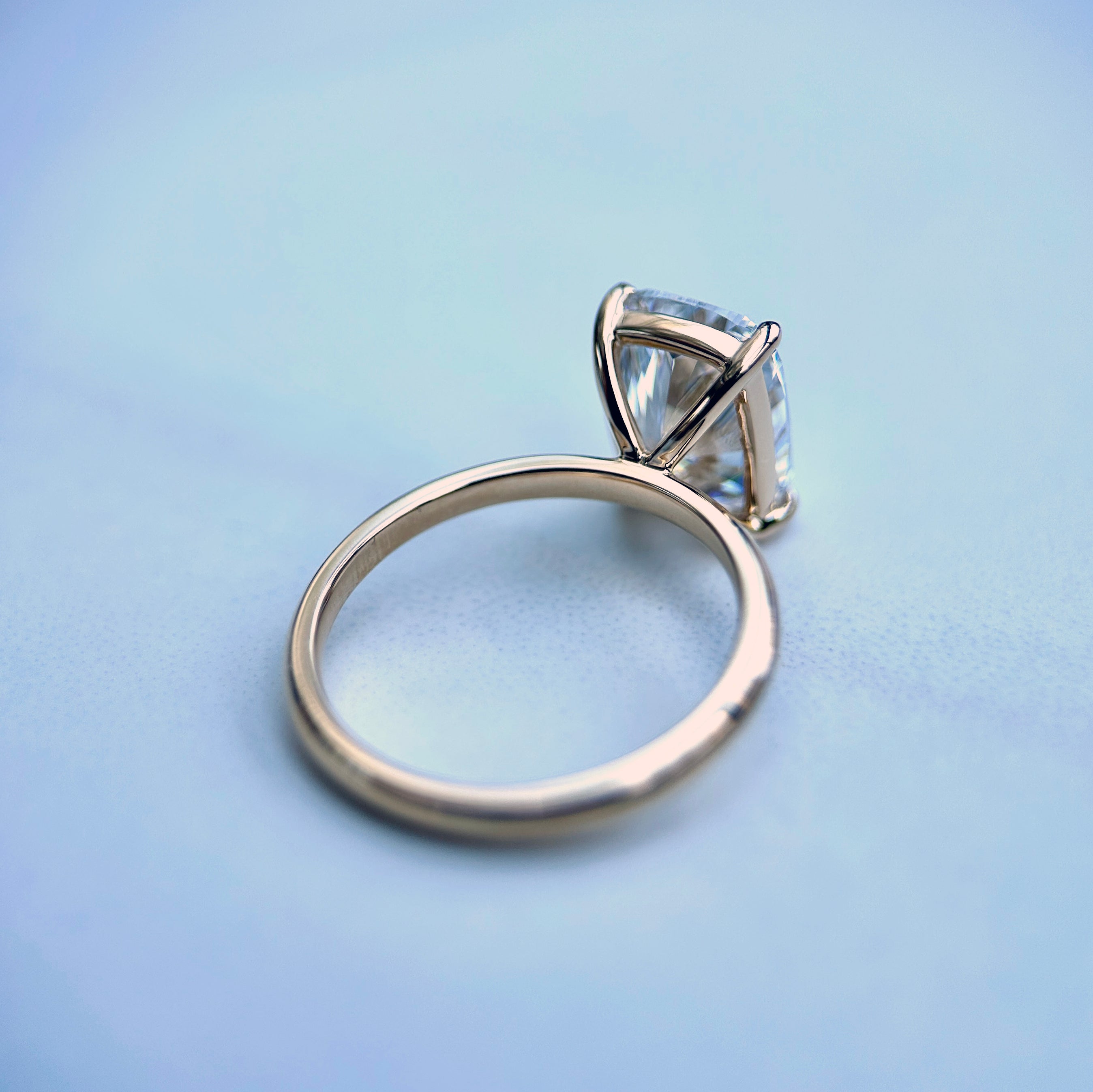 Classic Elongated Cushion Cut Solitaire - 3ct+ (10mm+, D/E & VVS)