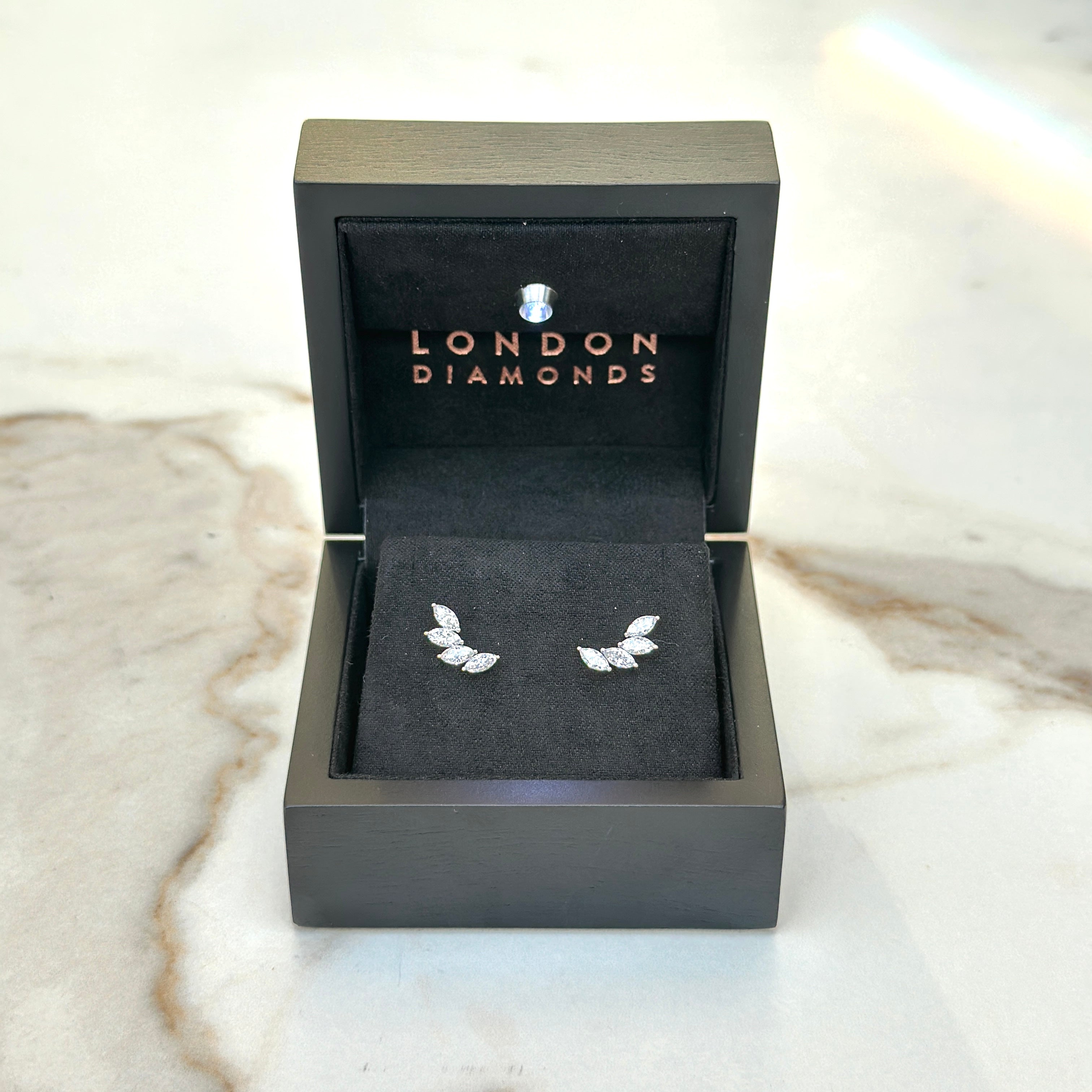 4 Marquise studs - 1.20ct+