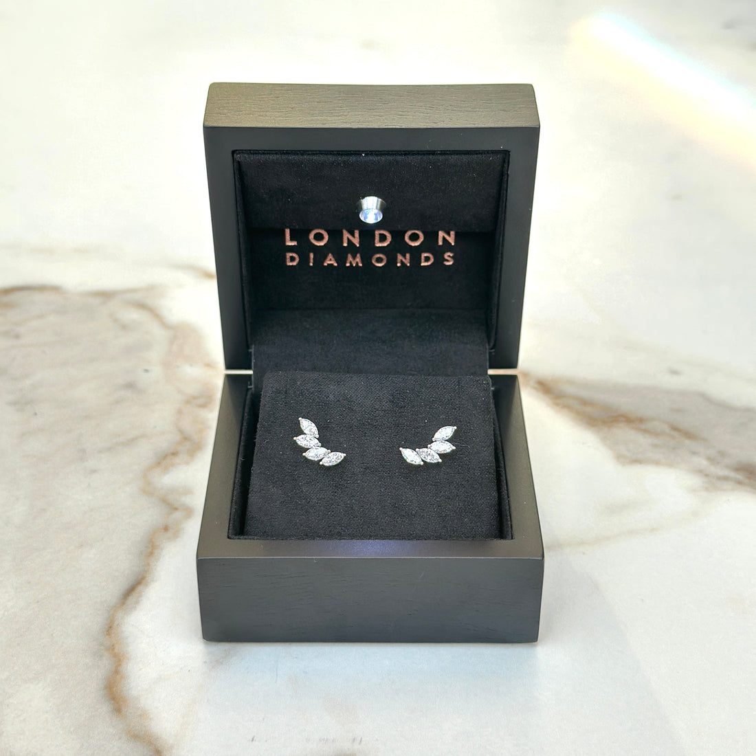 4 Marquise studs - 1.20ct+