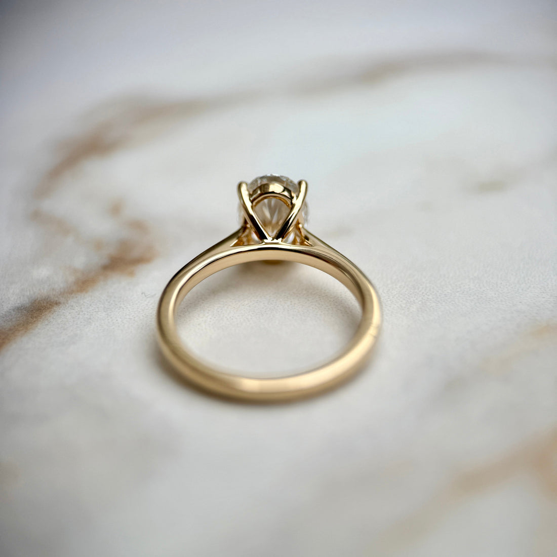 Cathedral Set Classic Oval Cut Solitaire - 1.50ct+ (9mm+, D/E & VVS)