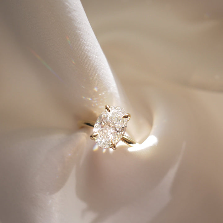Clara | 2ct Oval Lab-Grown Diamond Solitaire Ring