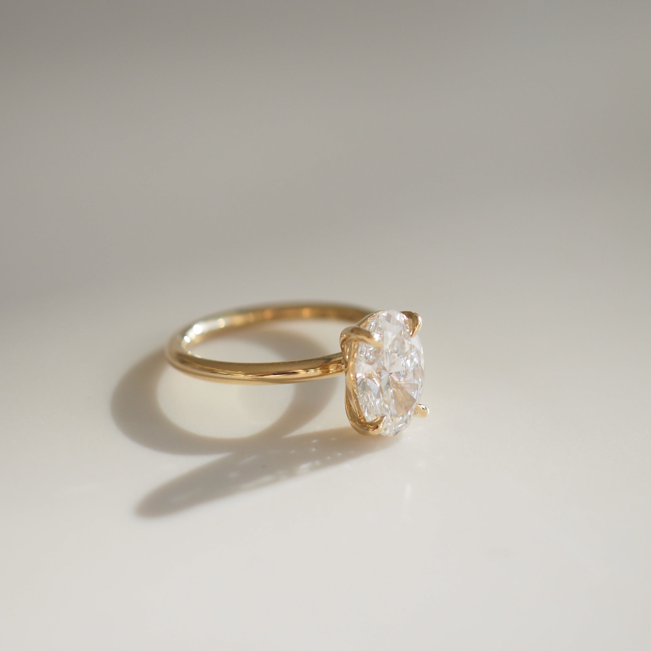 Clara | 2ct Oval Lab-Grown Diamond Solitaire Ring
