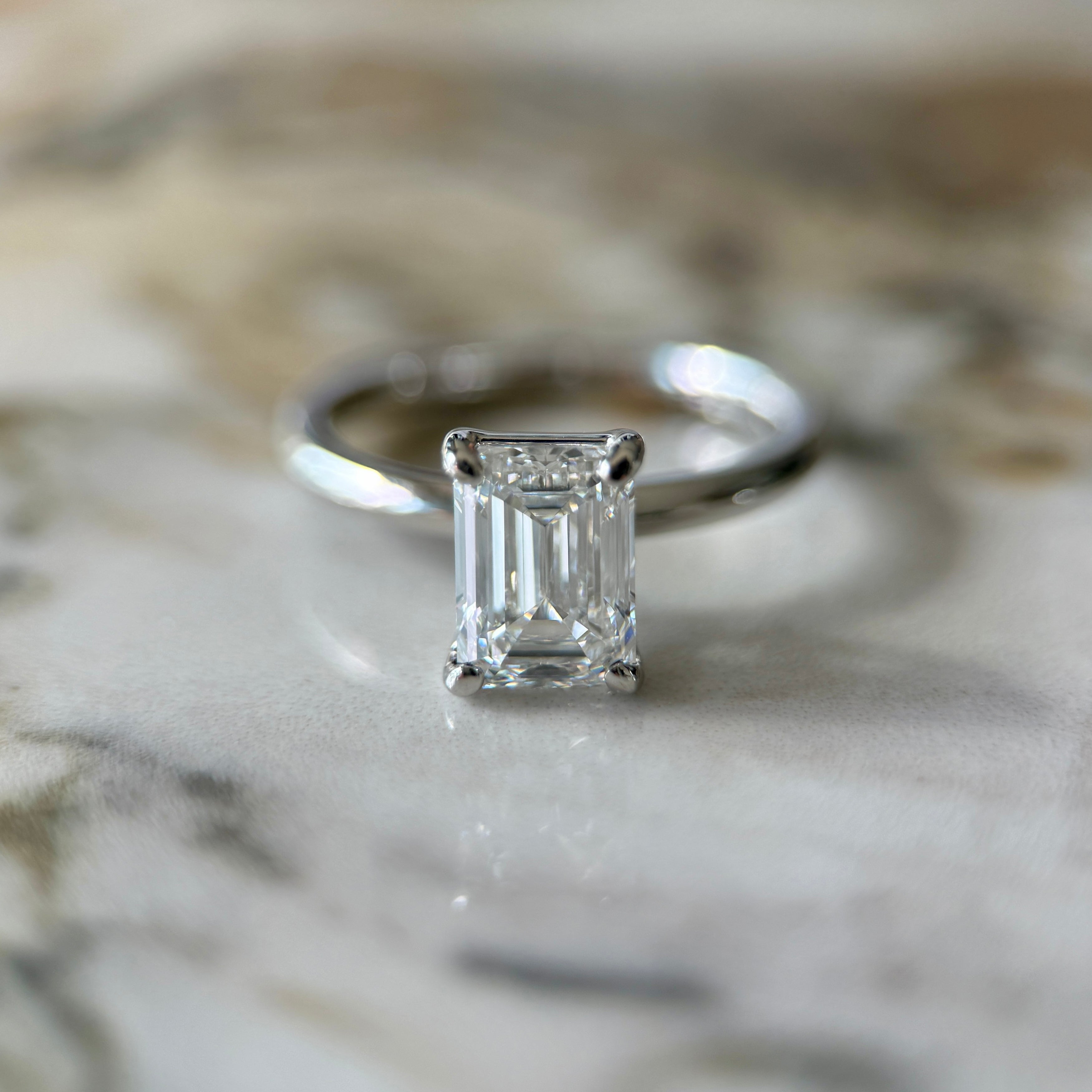 Classic Emerald Cut Solitaire - 1.50ct+ (D/E & VVS)