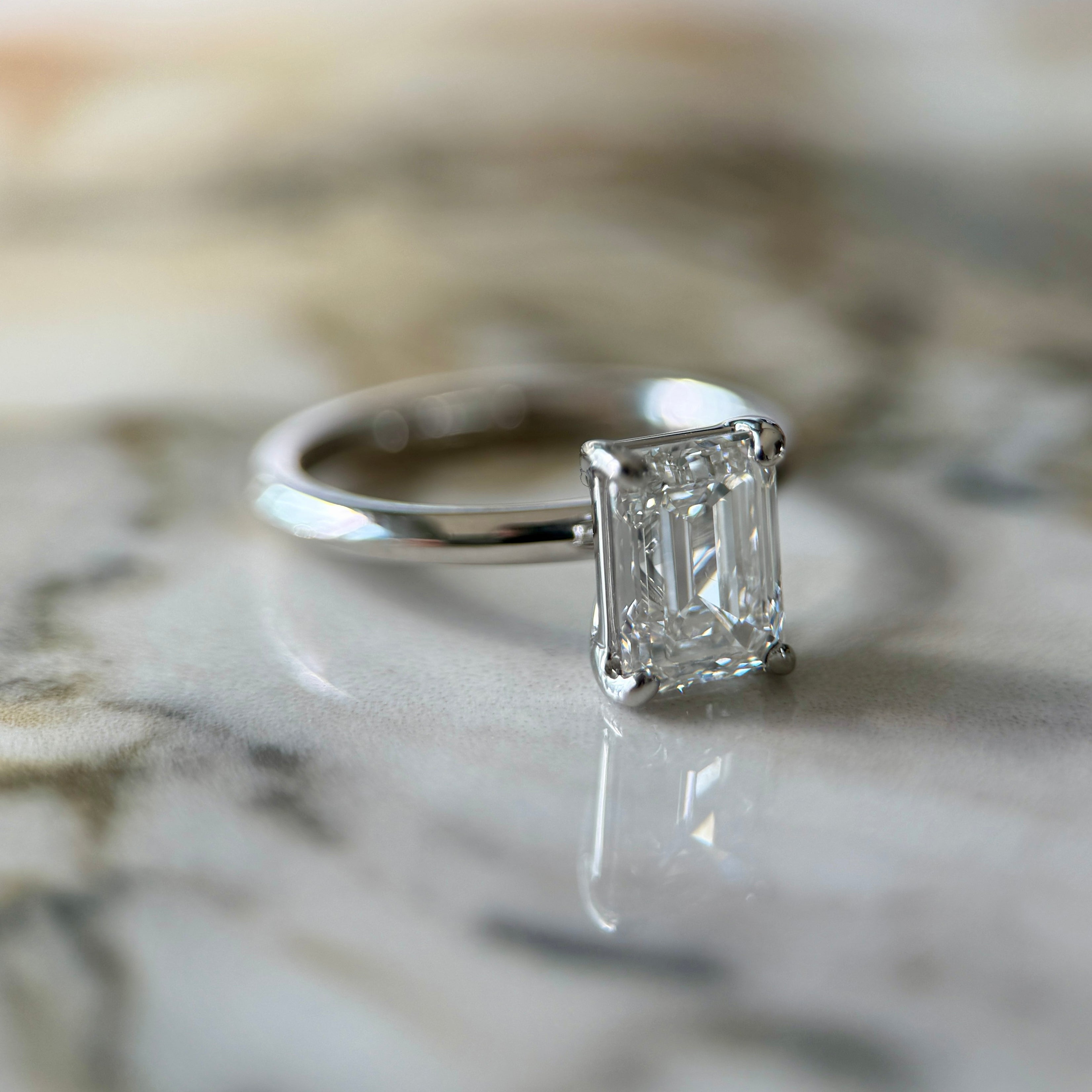Classic Emerald Cut Solitaire - 1.50ct+ (D/E & VVS)