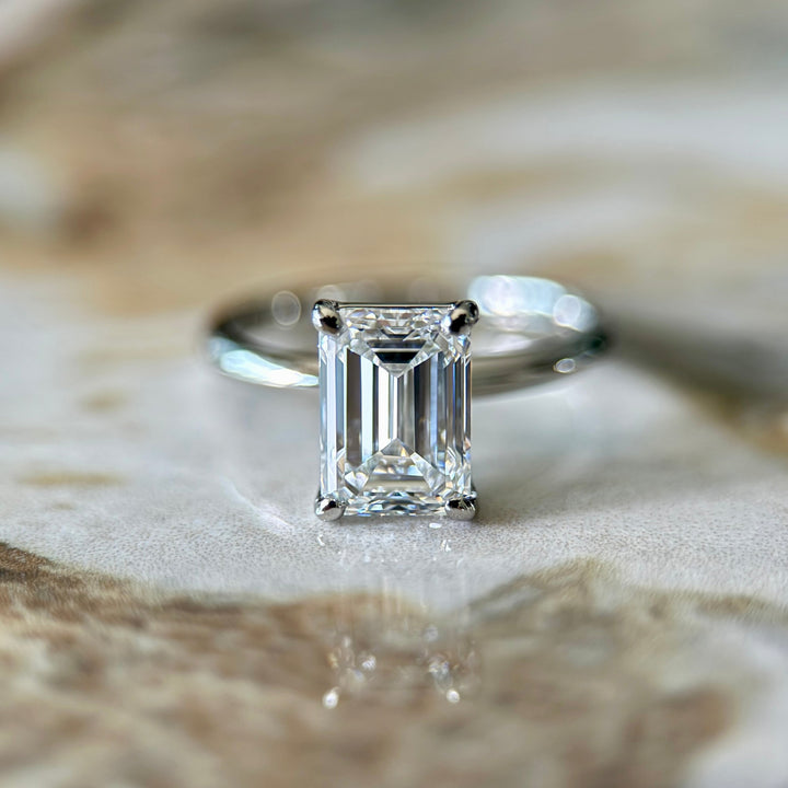 Classic Emerald Cut Solitaire - 2ct+ (D/E & VVS)