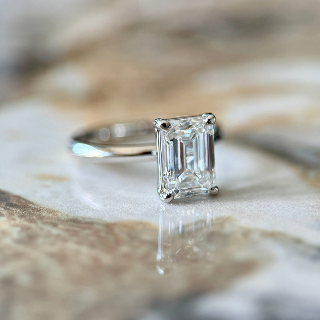 Classic Emerald Cut Solitaire - 2ct+ (D/E & VVS)