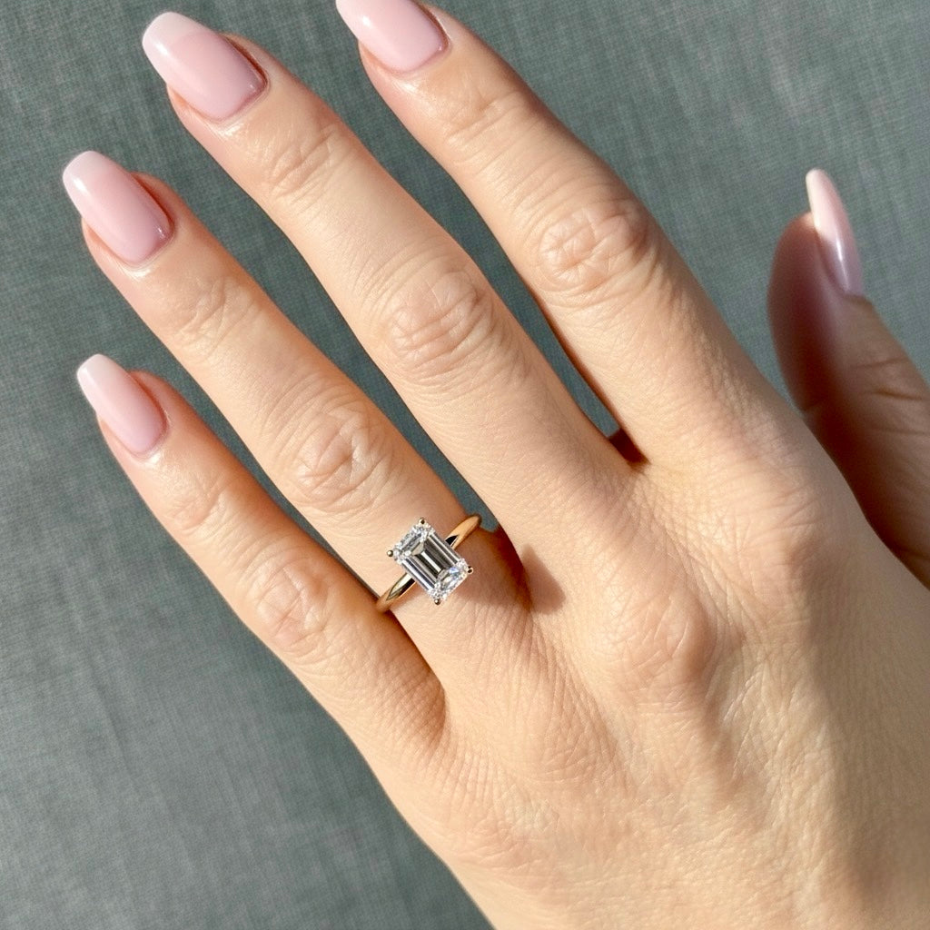 Classic Emerald Cut Solitaire - 2ct+ (D/E & VVS)