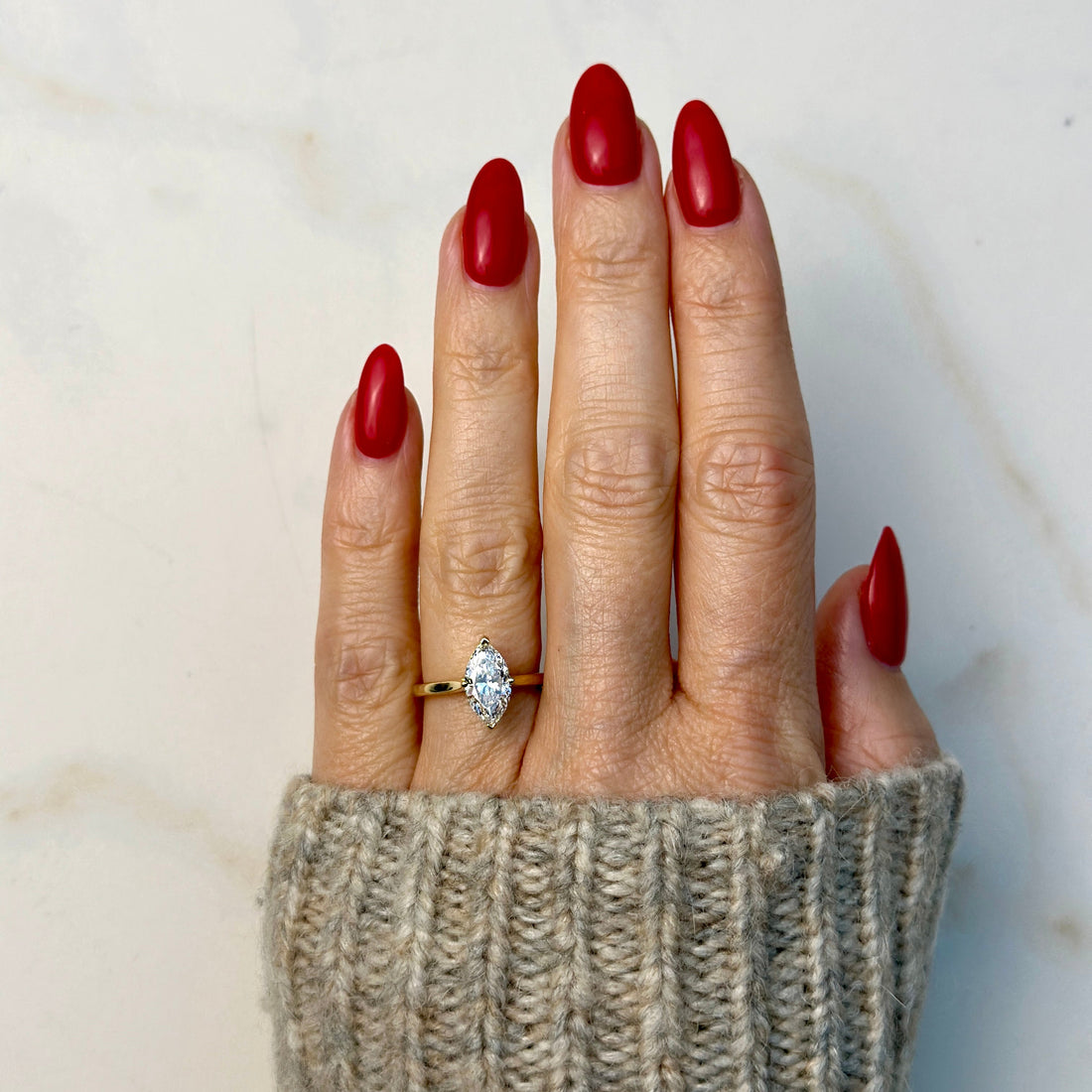 Classic Marquise Cut Solitaire - 1.5ct+ (11mm+, D/E & VVS)