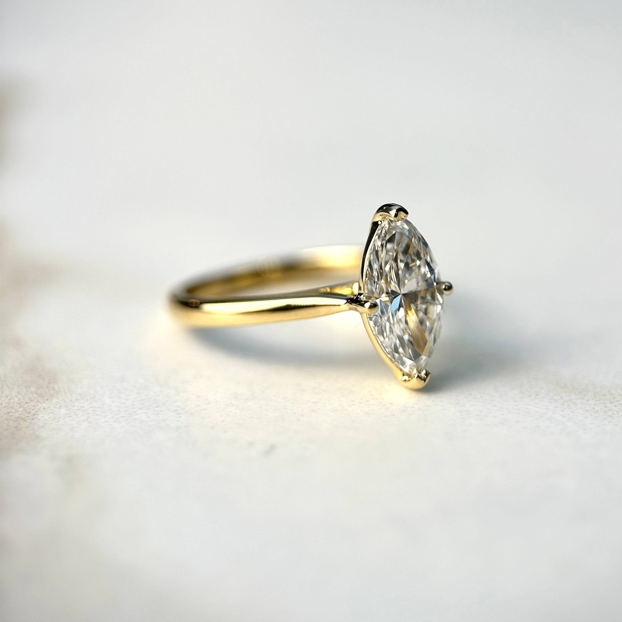 Classic Marquise Cut Solitaire - 1.5ct+ (11mm+, D/E & VVS)
