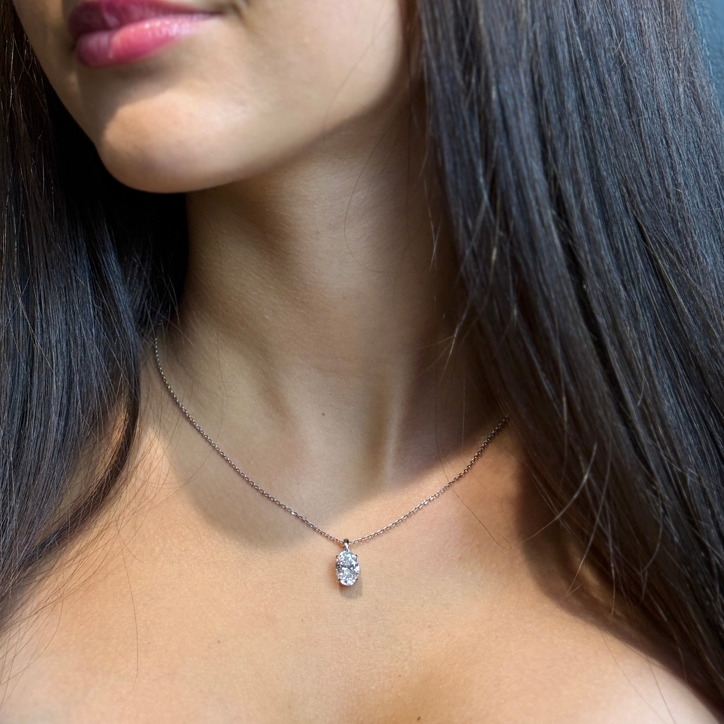 Classic Oval Cut Pendant - 2ct