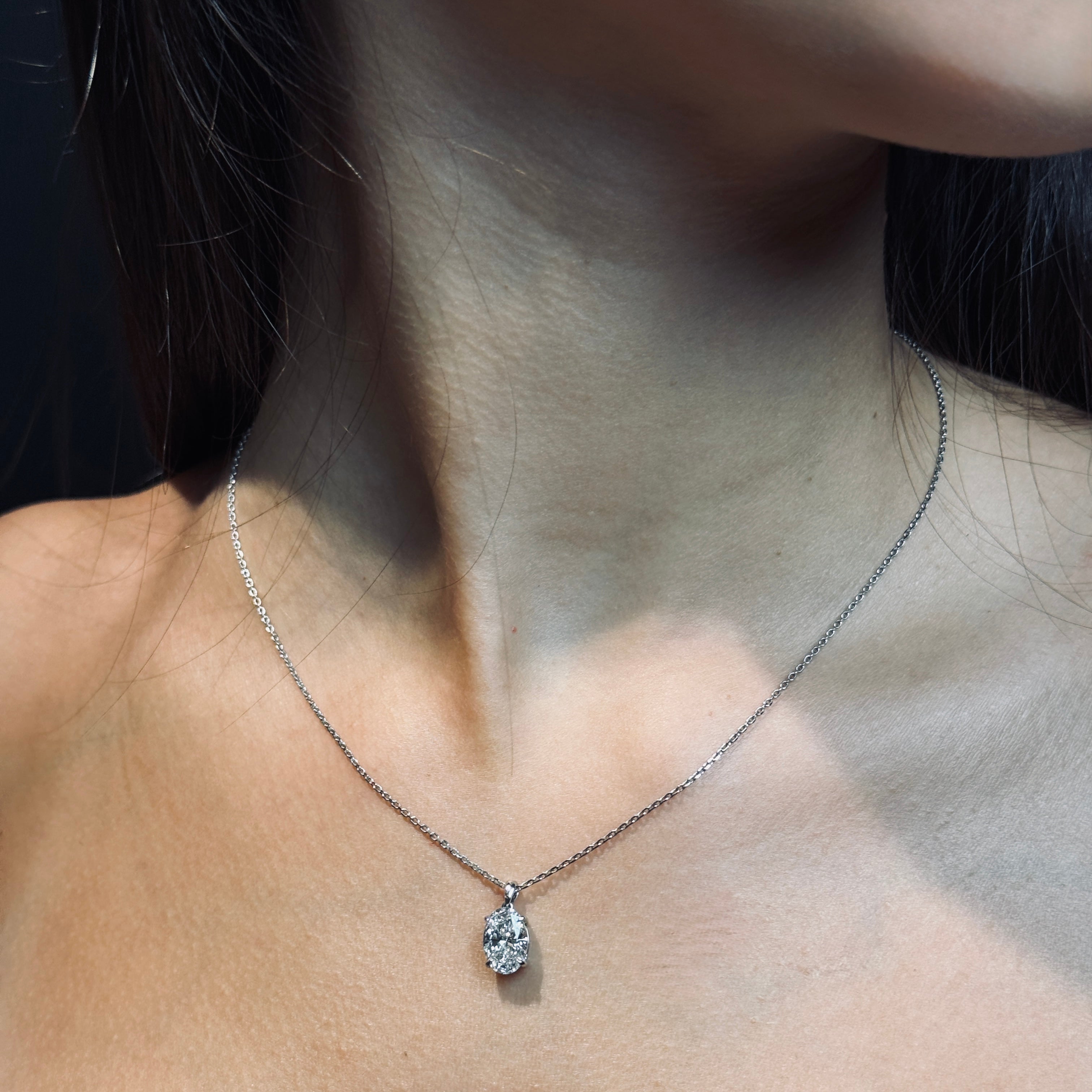 Classic Oval Cut Pendant - 2ct