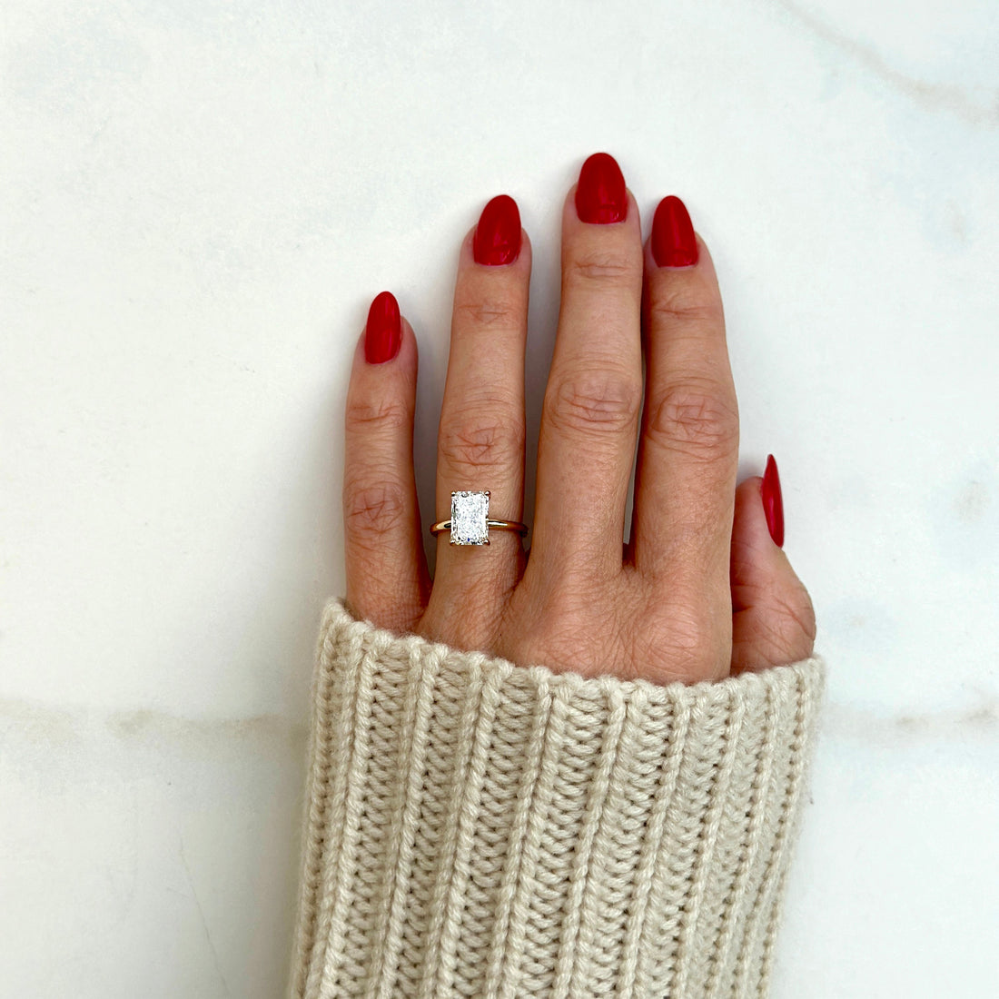 Classic Radiant Cut Solitaire - 2.50ct+ (9.5mm+, D/E & VVS)