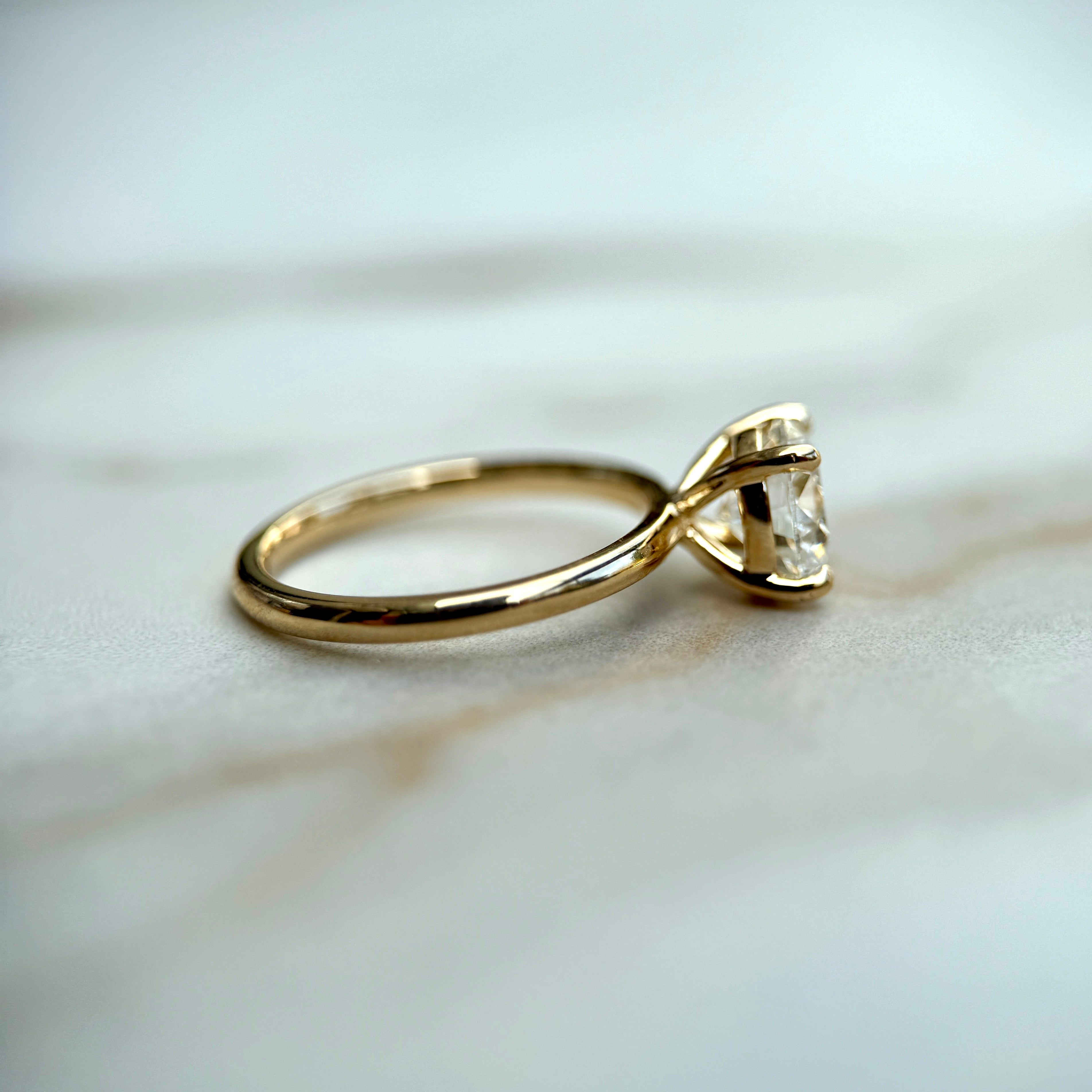 Classic Round Cut Solitaire (4 prong) - 1.50ct+ (7.3mm+, D/E & VVS)