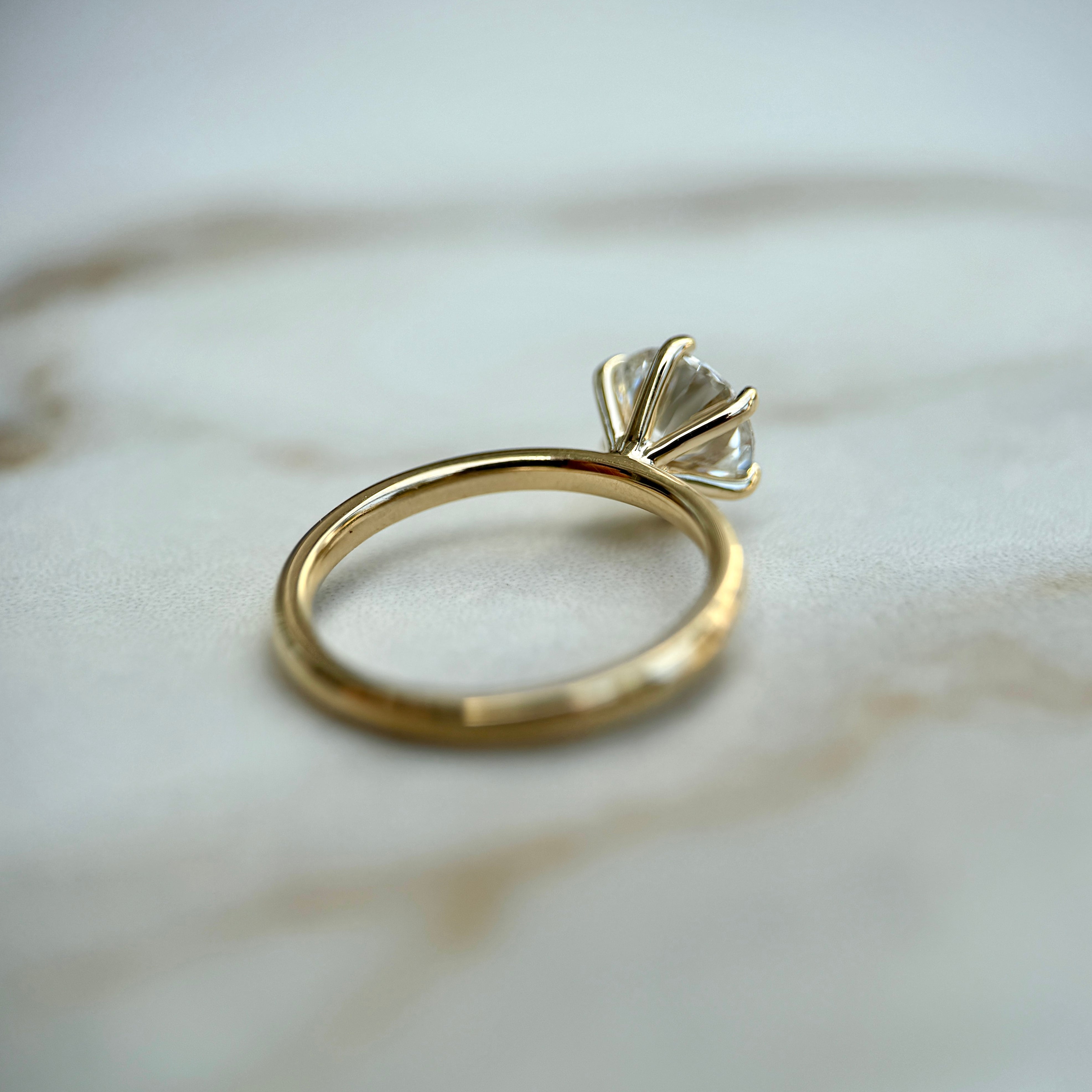 Classic Round Cut Solitaire (6 prong) - 1.50ct+ (7.3mm+, D/E & VVS)