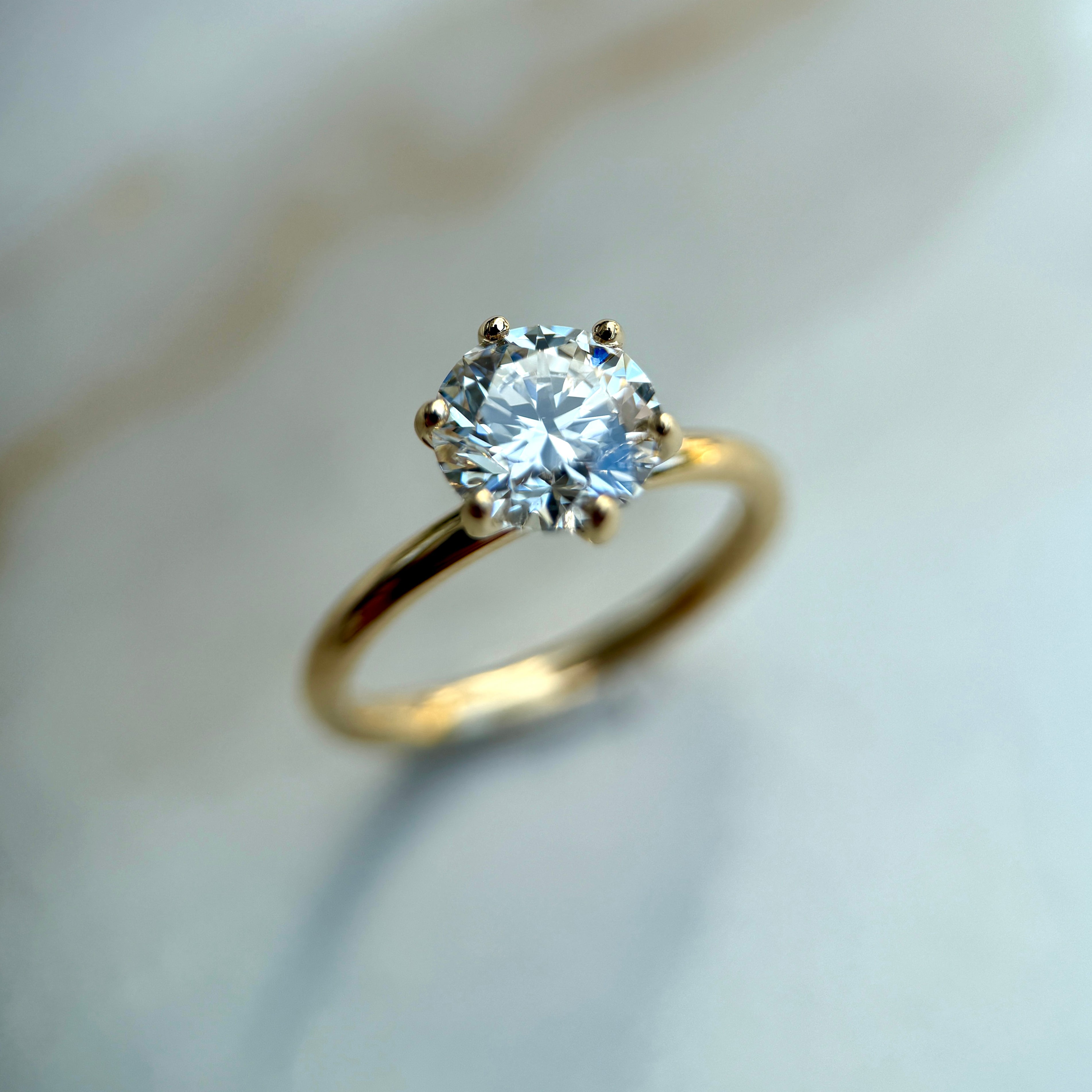 Classic Round Cut Solitaire (6 prong) - 1.50ct+ (7.3mm+, D/E & VVS)