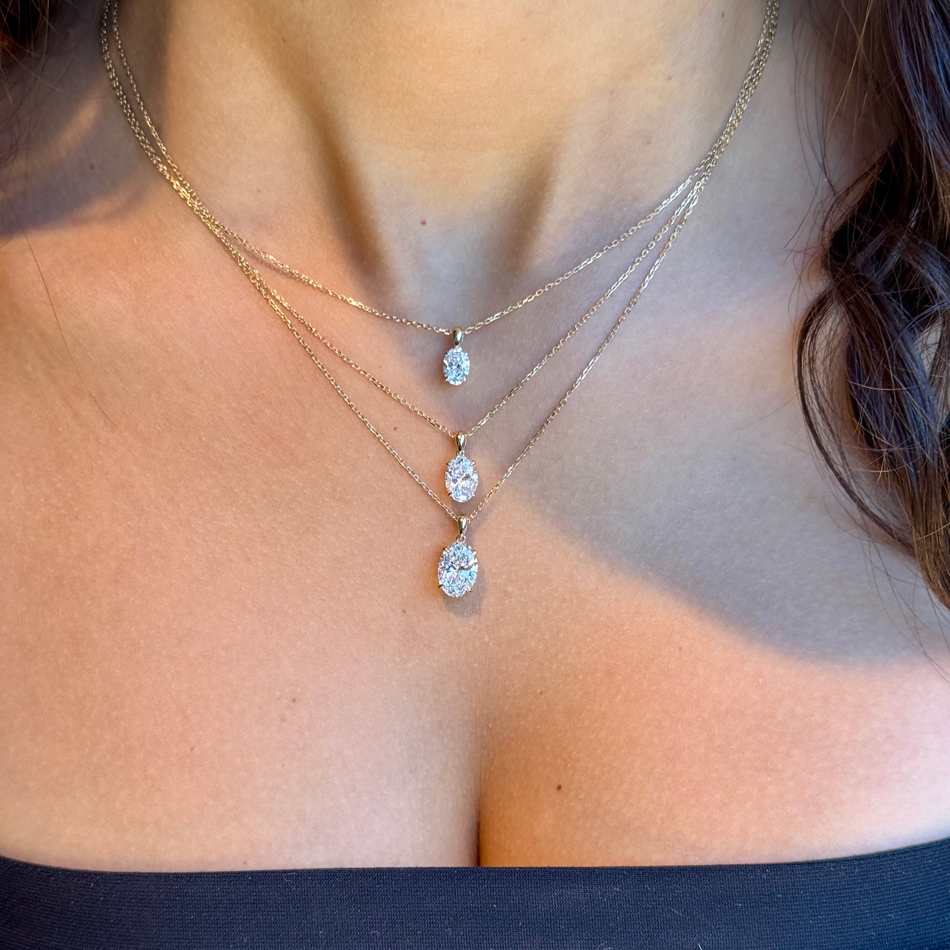 Classic Oval Cut Pendant - 2ct