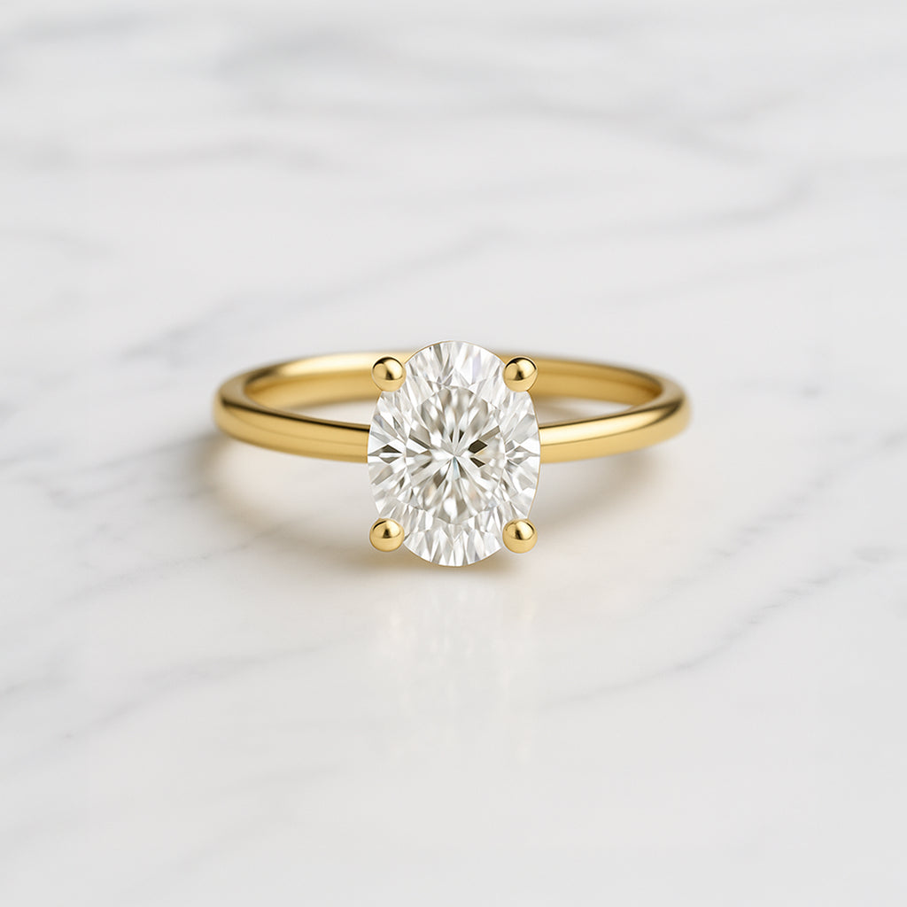 Classic Oval Cut Solitaire - 1.20ct+ (8.5mm+, D/E & VVS)