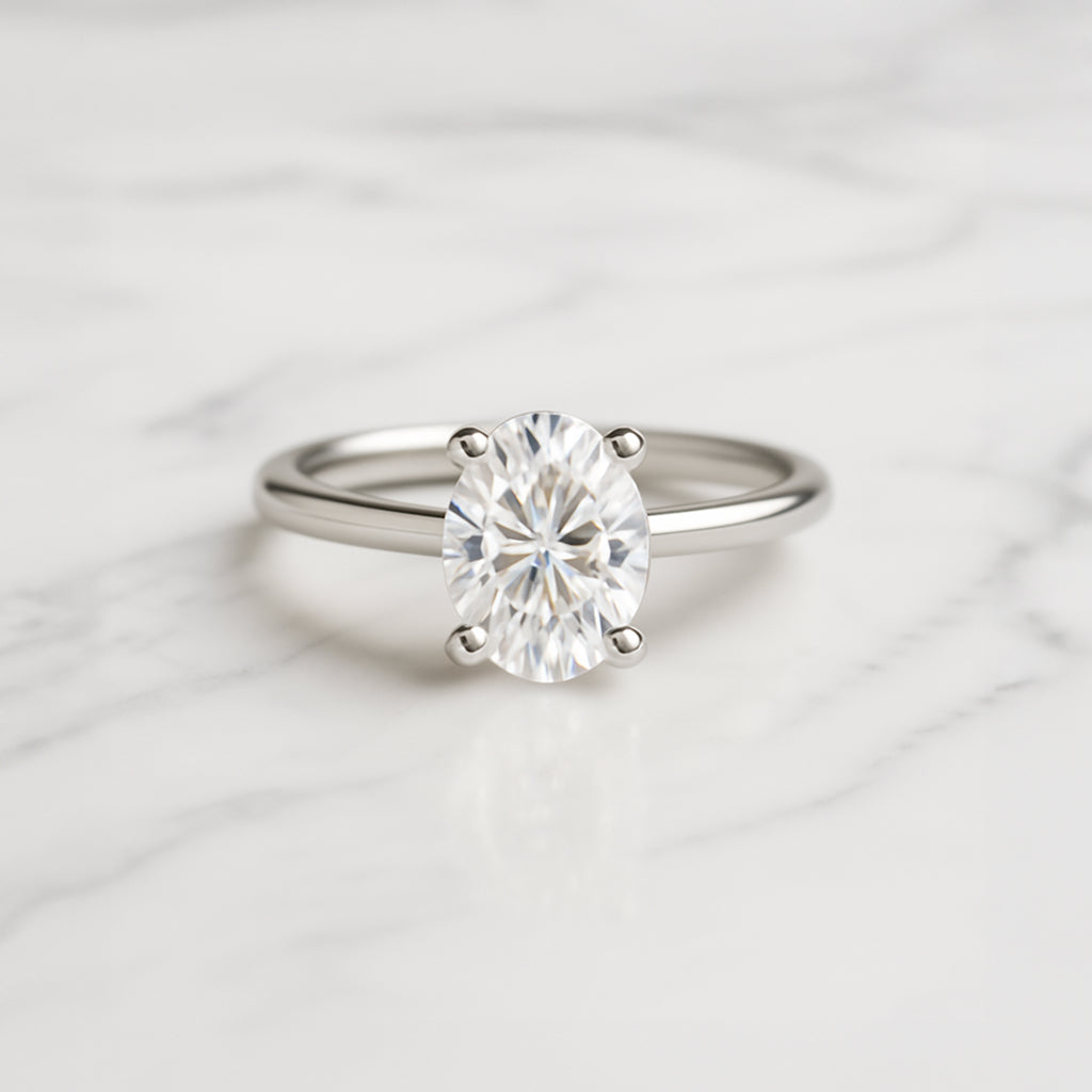 Classic Oval Cut Solitaire - 1.20ct+ (8.5mm+, D/E & VVS)