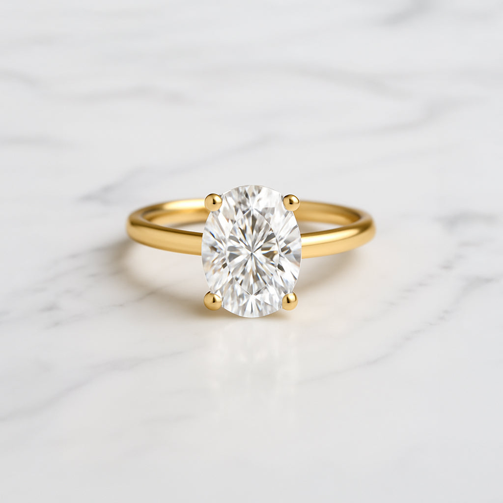 Classic Oval Cut Solitaire - 1.50ct+ (9mm+, D/E & VVS)