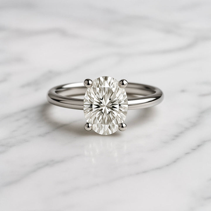 Classic Oval Cut Solitaire - 1.80ct+ (9.5mm+, D/E & VVS)