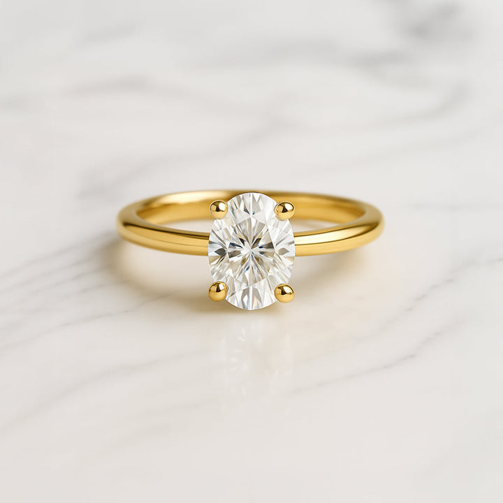 Classic Oval Cut Solitaire - 1ct+ (8mm+, D/E & VVS)