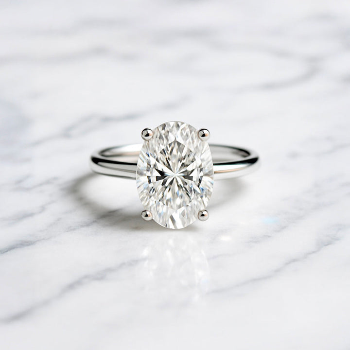 Classic Oval Cut Solitaire - 2.50ct+ (10.5mm+, D/E & VVS)