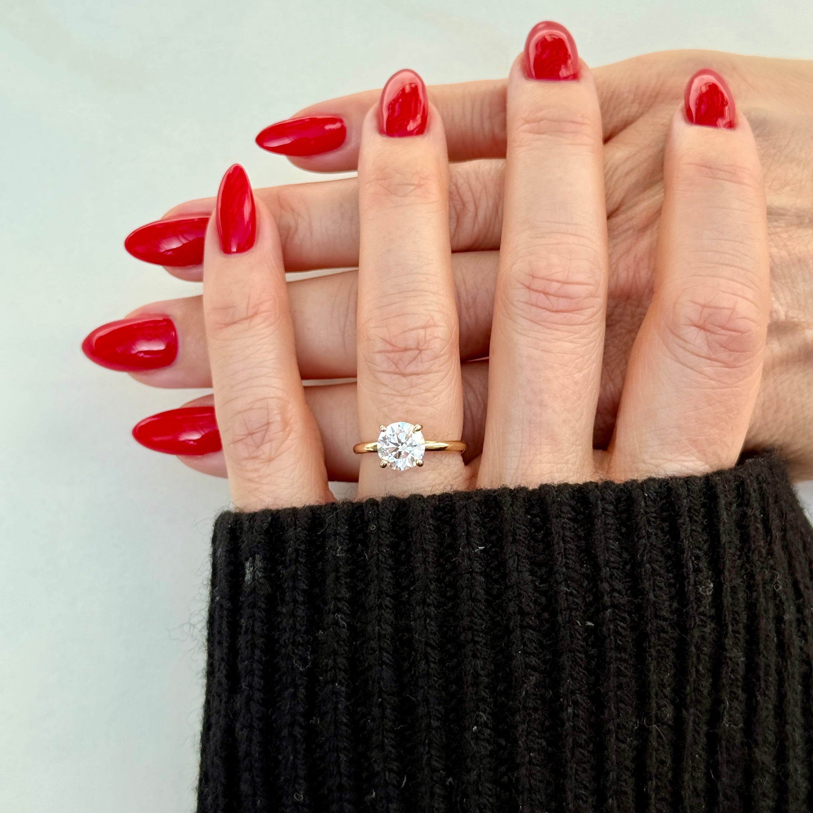 Classic Round Cut Solitaire (4 prong) - 1.50ct+ (7.3mm+, D/E & VVS)