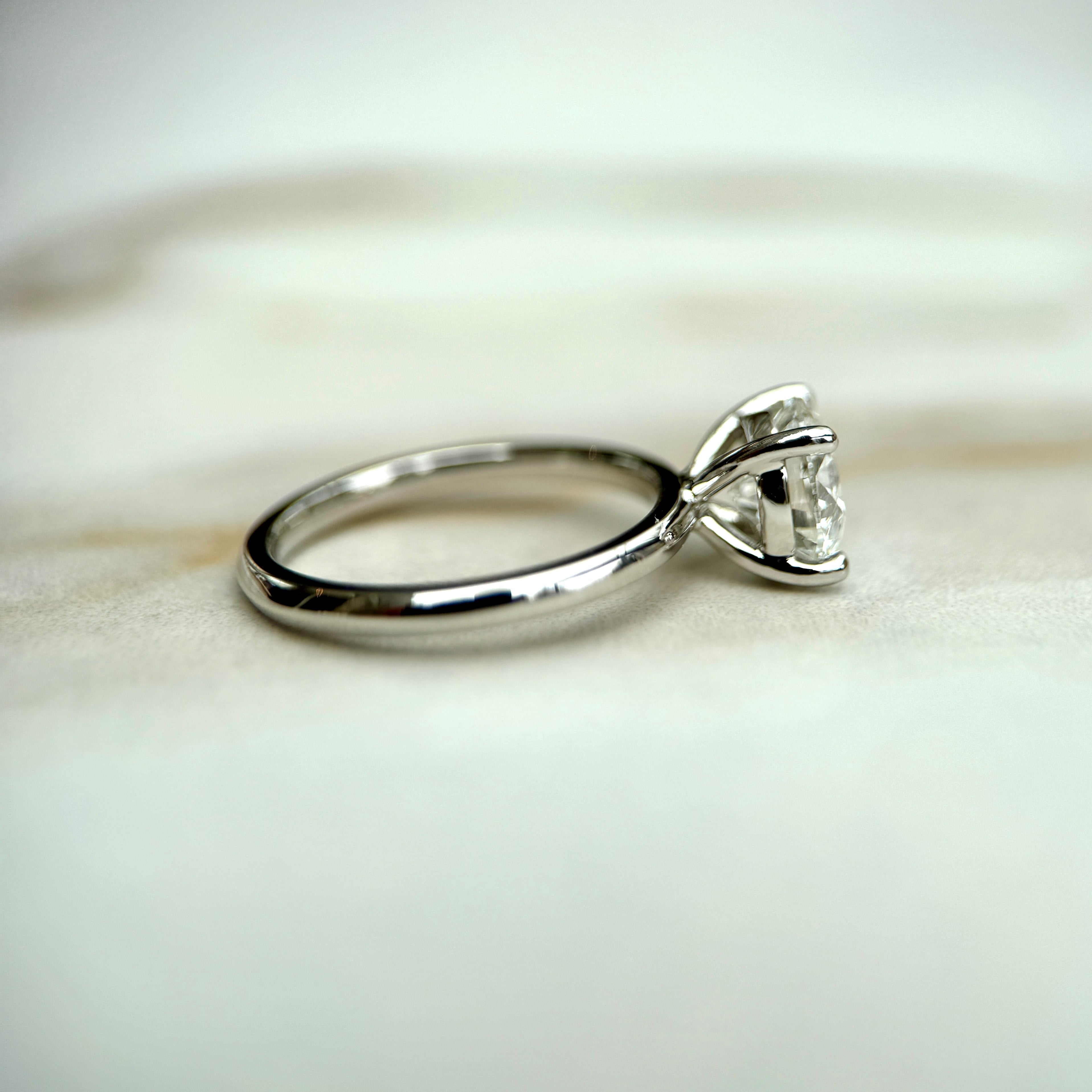 Classic Round Cut Solitaire (4 prong) - 1.50ct+ (7.3mm+, D/E & VVS)