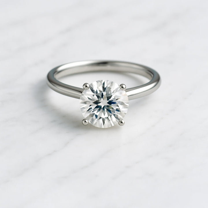 Classic Round Cut Solitaire (4 prong) - 1.80ct+ (8mm+, D/E & VVS)