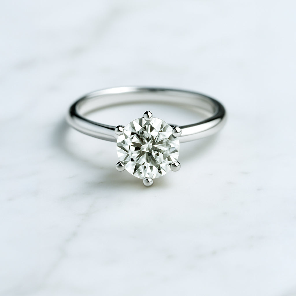 Classic Round Cut Solitaire (6 prong) - 1.50ct+ (7.3mm+, D/E & VVS)