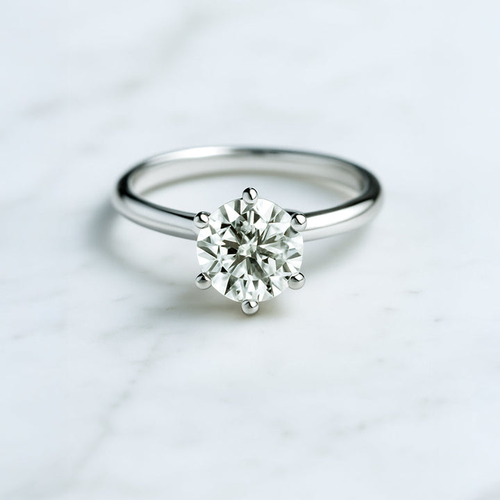 Classic Round Cut Solitaire (6 prong) - 1.50ct+ (7.3mm+, D/E & VVS)