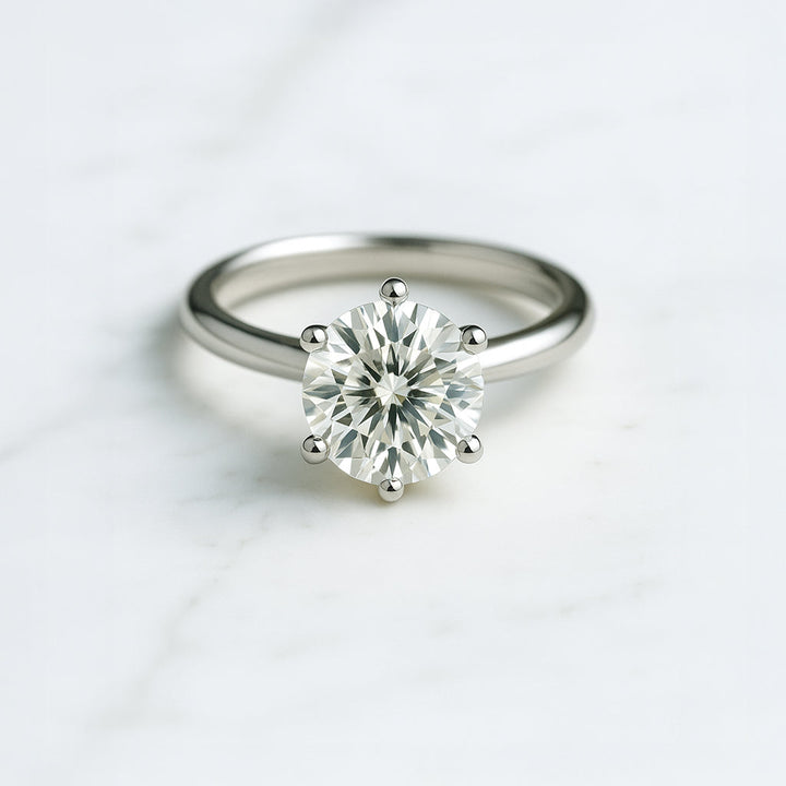 Classic Round Cut Solitaire (6 prong) - 1.80ct+ (8mm+, D/E & VVS)