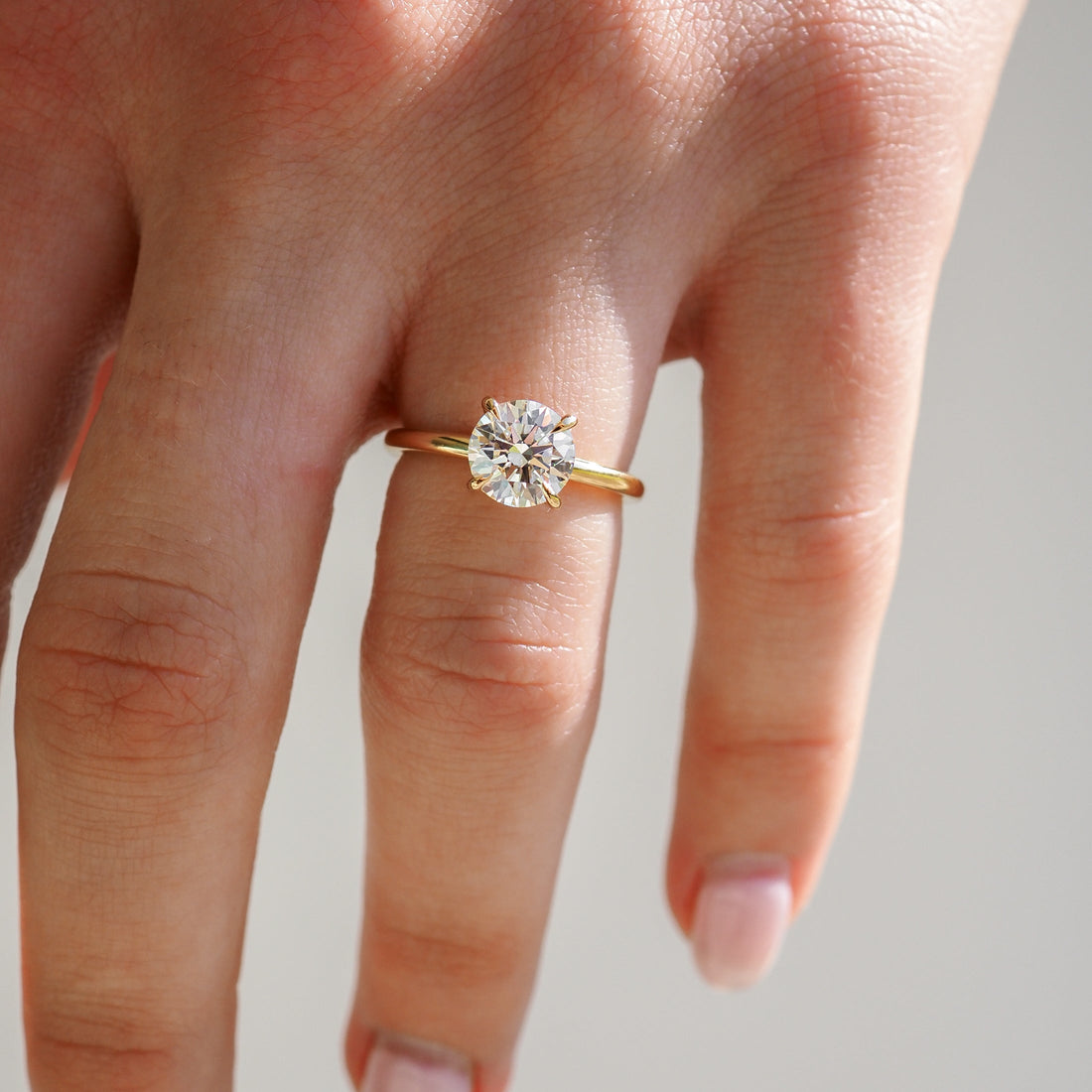 Cleo | Round Solitaire Lab-Grown Diamond Engagement Ring
