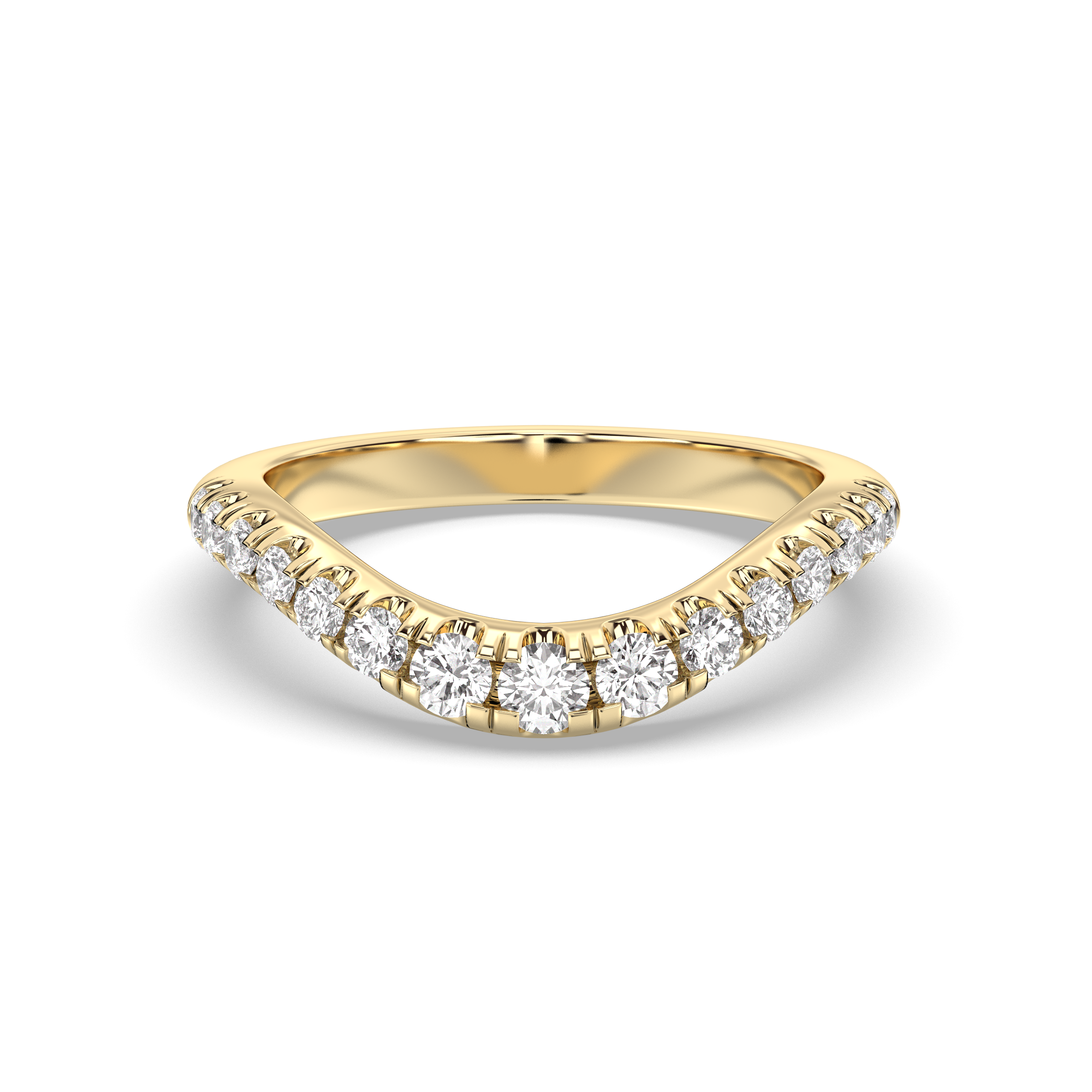 The Drip Pavè Wedding Band Lab Diamond