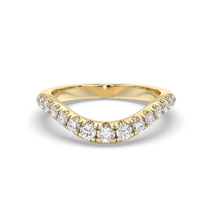 The Drip Pavè Wedding Band Lab Diamond