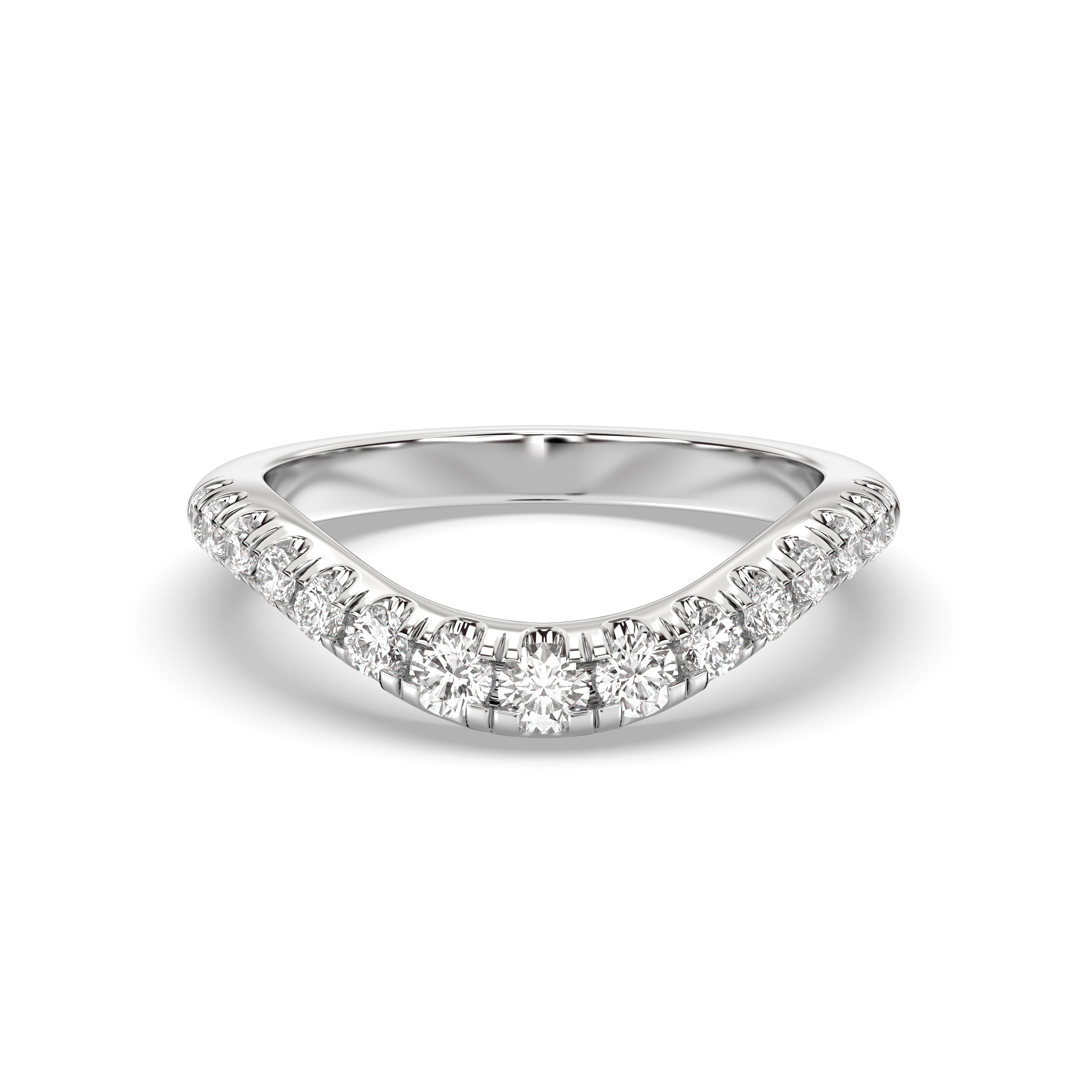 The Drip Pavè Wedding Band Lab Diamond