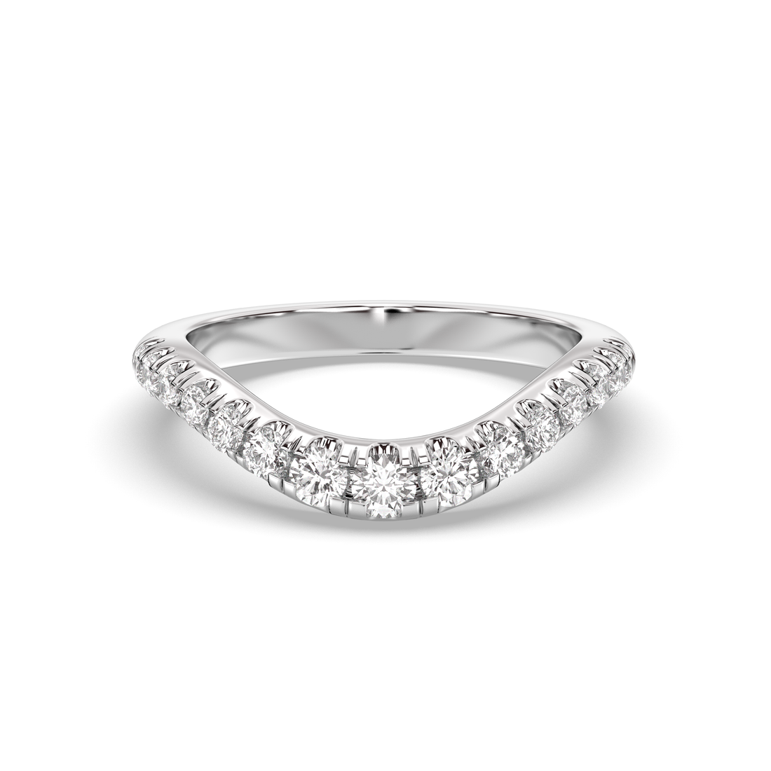 The Drip Pavè Wedding Band Lab Diamond
